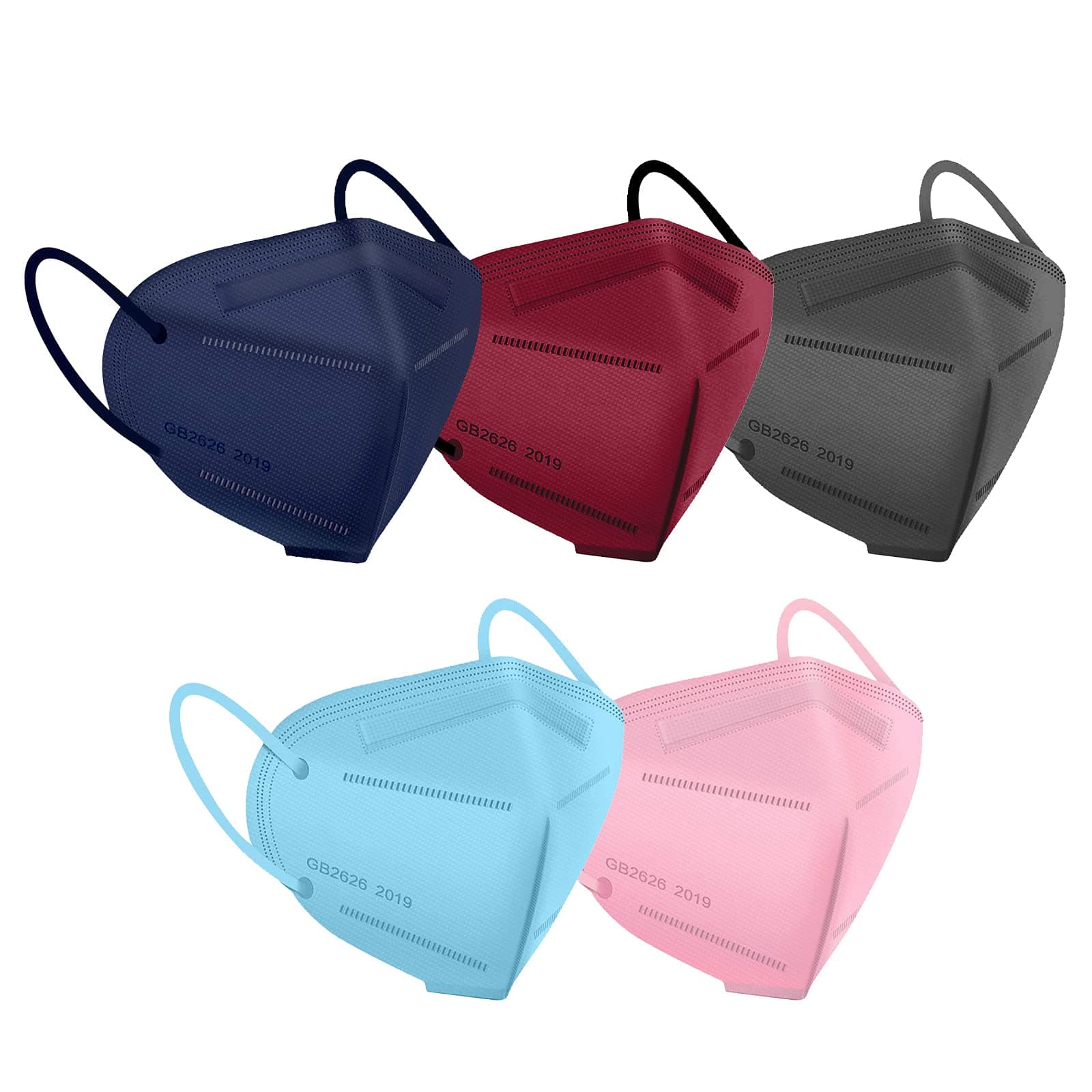 【US in Stock】50/100/200 Pack Face_Mask Cup Dust Safety_Masks 5_Layer Filtеr for Adult Men & Women