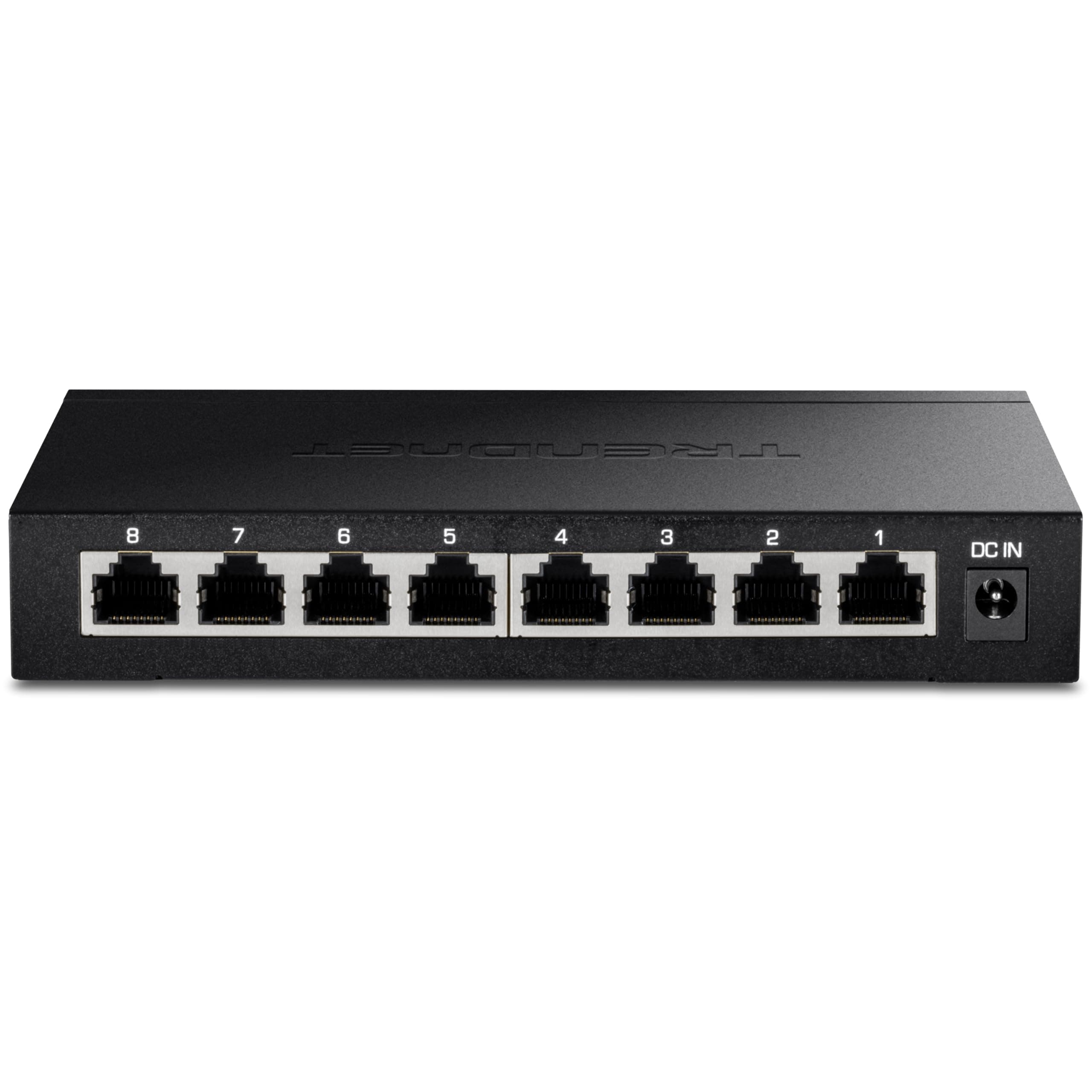 TRENDnet 8-Port 2.5Gb Multi-Gigabit Unmanaged Gaming Switch, TEG-S380, 8 x 2.5GBASE-T Ports, 25Gbps Switching Capacity, Ethernet Splitter, NDAA & TAA Compliant, Fanless, Lifetime Protection, Black