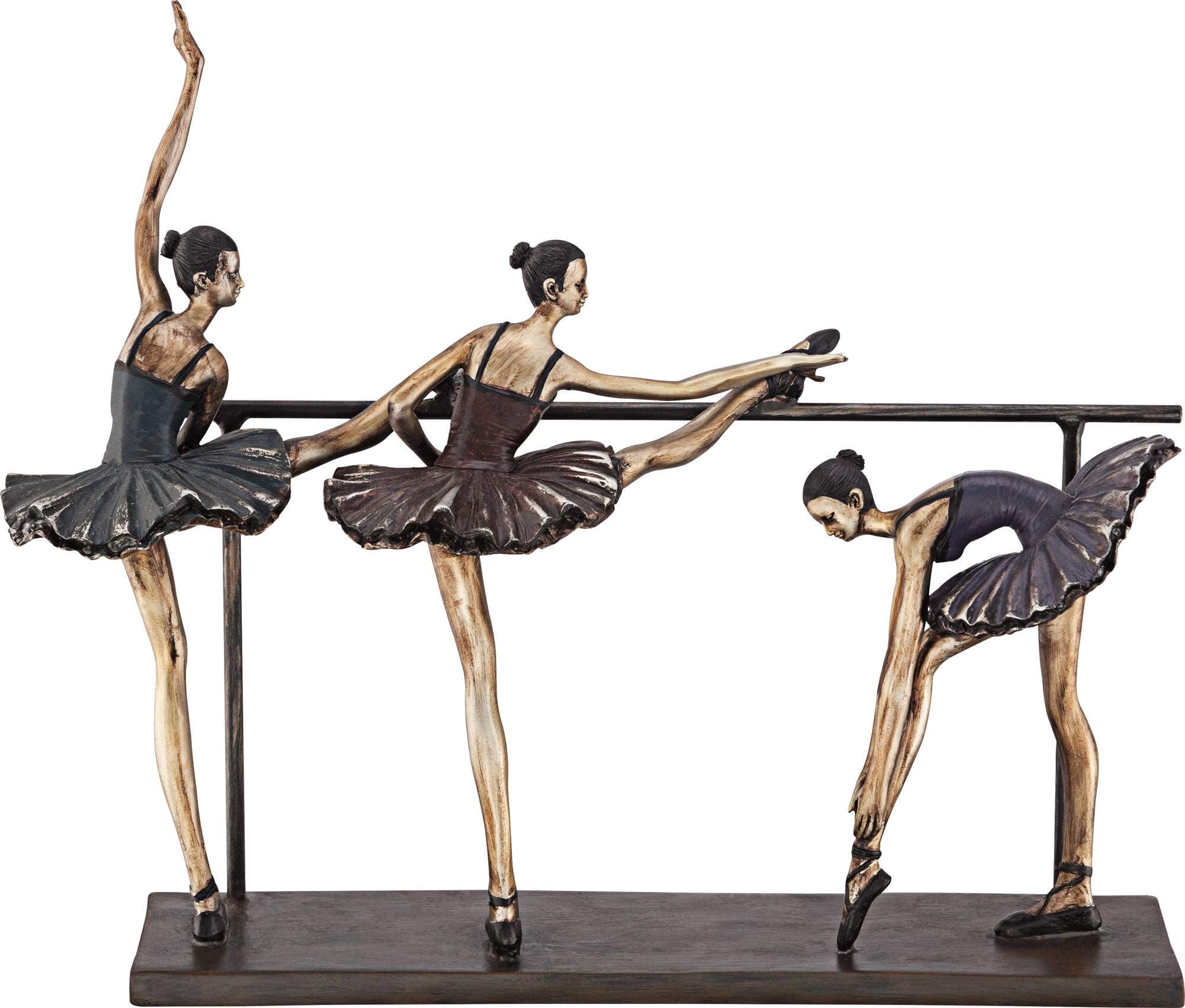 Stretching Ballerinas 11 3/4" High Figurine