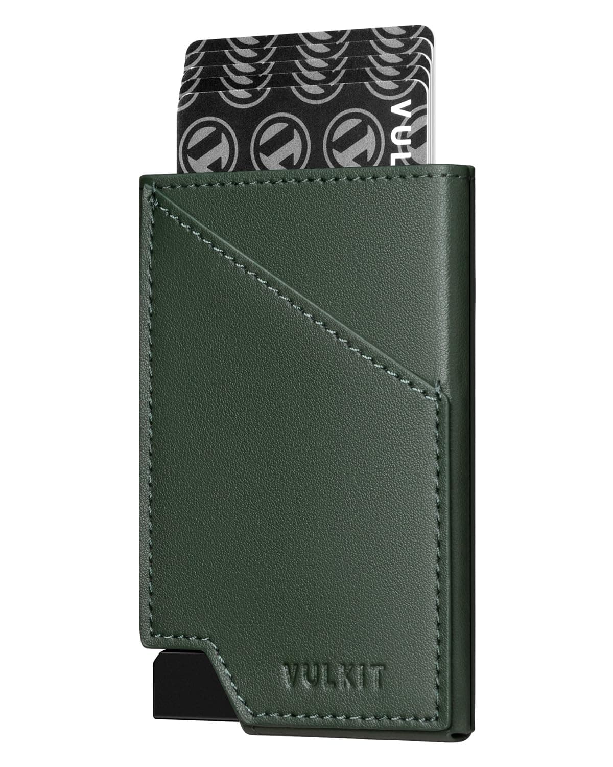 Pop up Card Wallet RFID Blocking Slim Aluminum Metal Bank Card Holder Case with Business Money Pocket for Credit Cards Notes and Coins