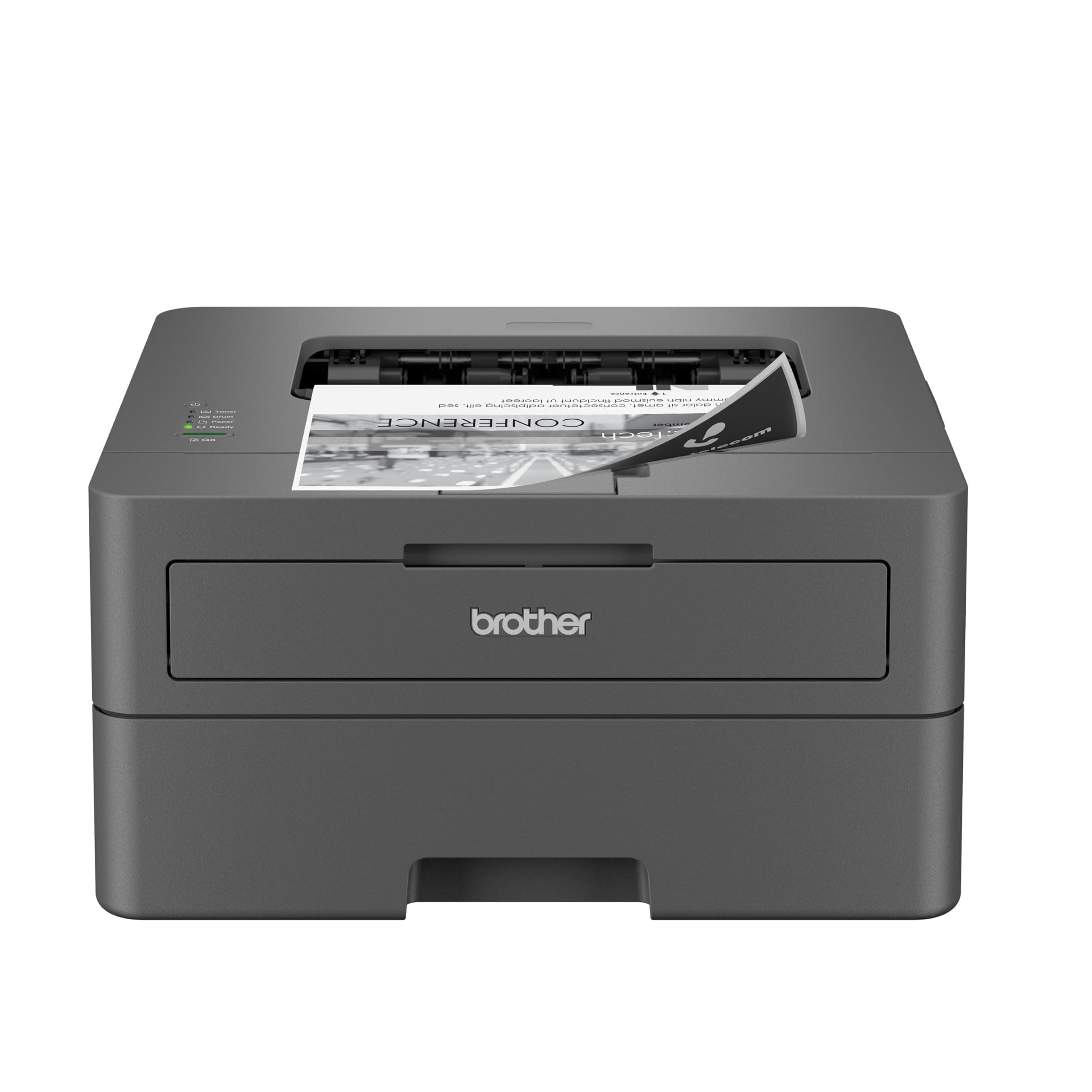 Brother HL-L2400D Compact Double Sided Printing Monochrome Laser Printer, USB Connector, Black and White Output