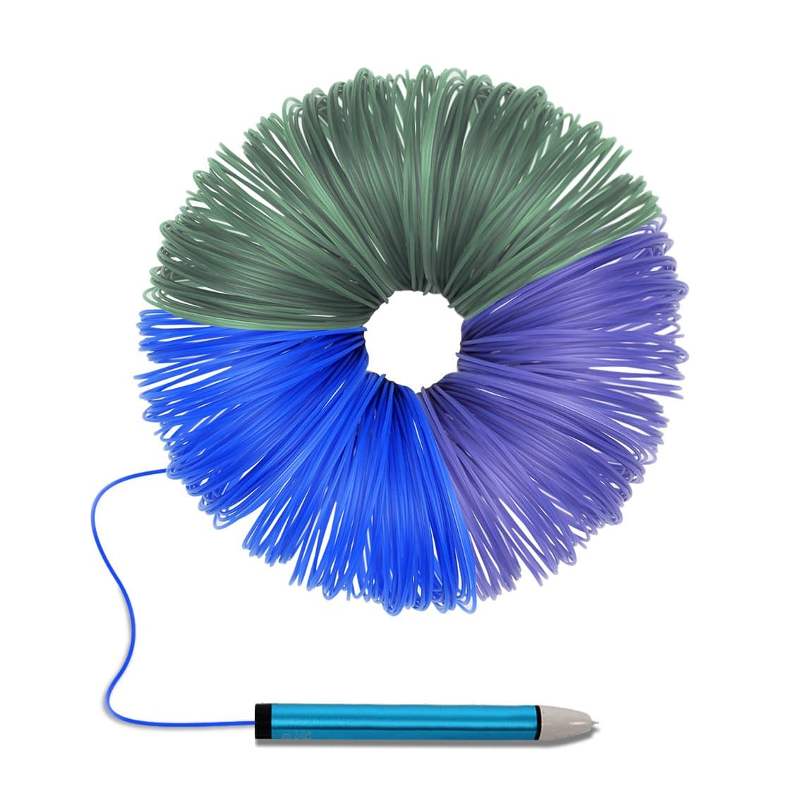 PLA Temperature Changing 3D Pen Filament Refills 1.75 mm(3 Colors, Each 20 meters) Maigel 3D Printing PLA Material for Crafting