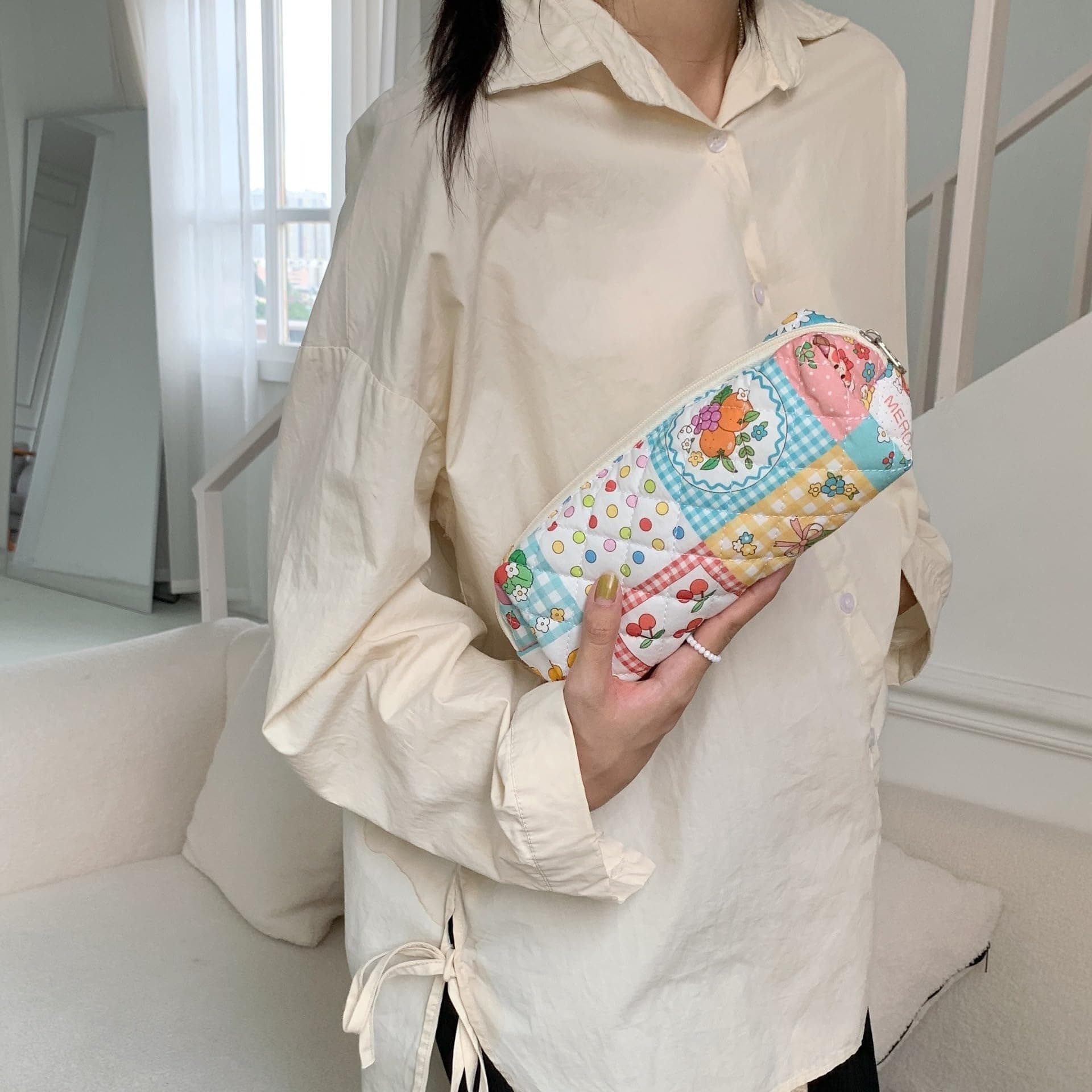 Pencil Case Pen Case Office College School Storage Bag Pouch Holder Box Organizer Makeup Pouch Cosmetic Bag Aesthetic Cute Pencil Case for Girls Boys Kids (ZC)