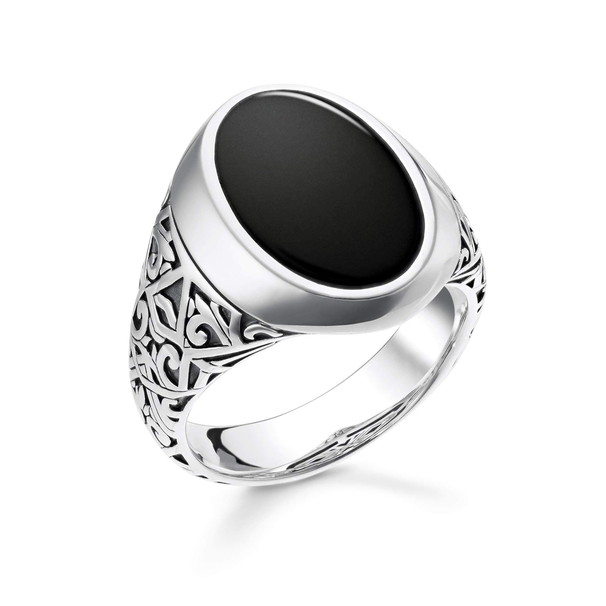 Thomas Sabo Unisex, Men Ring 925 Sterling Silver, Blackened TR2242-698-11