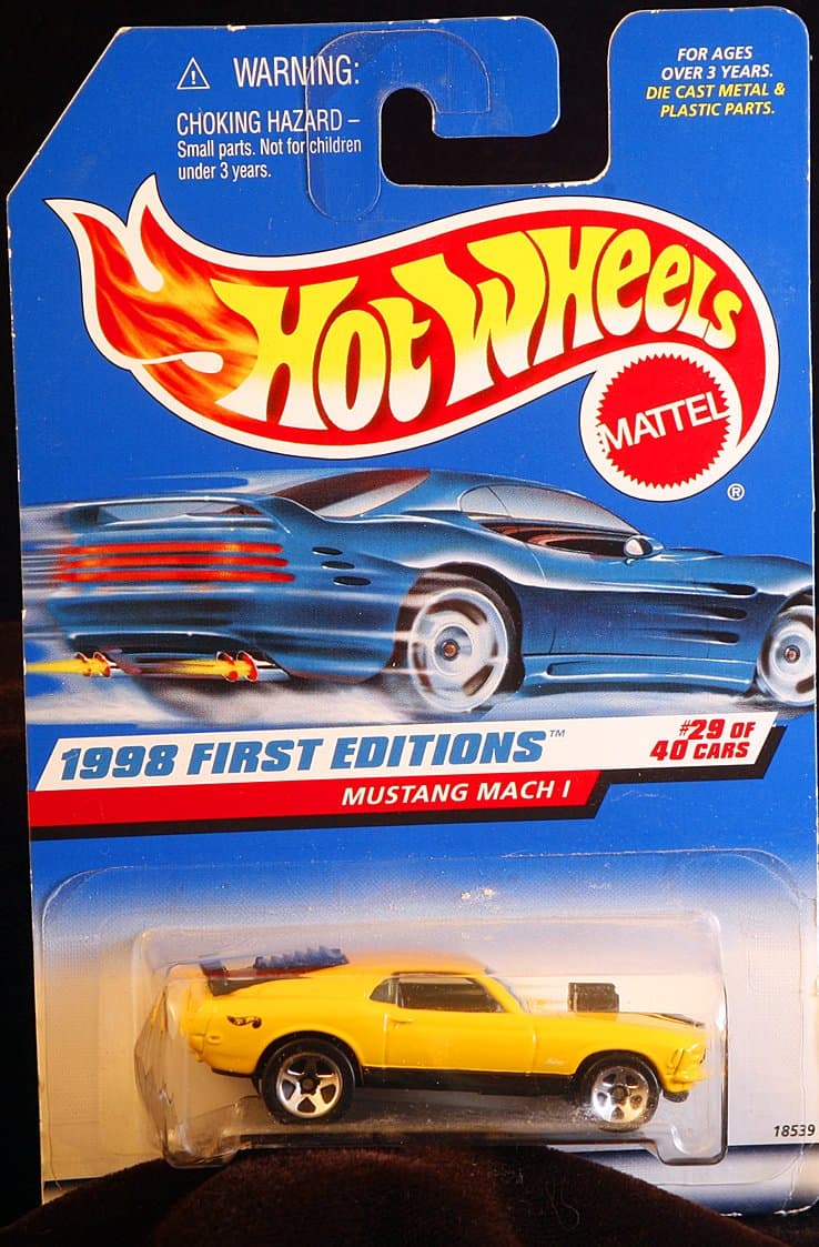 Hot Wheels 1998 First Editions Mustang Mach 1 1:64 Scale Die-cast Car Model for Boys, Ages 3+
