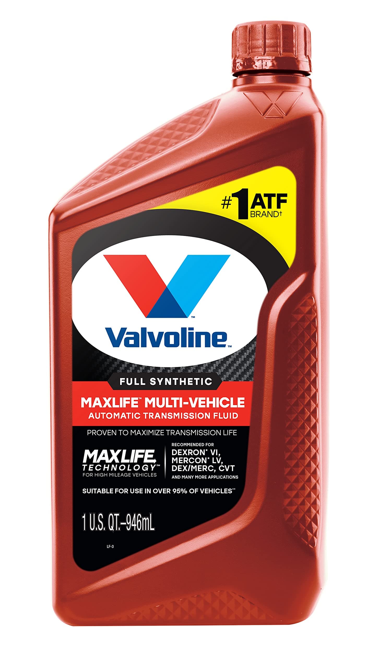 Valvoline Multi-Vehicle ATF Full Synthetic Automatic Transmission Fluid 1 Quart