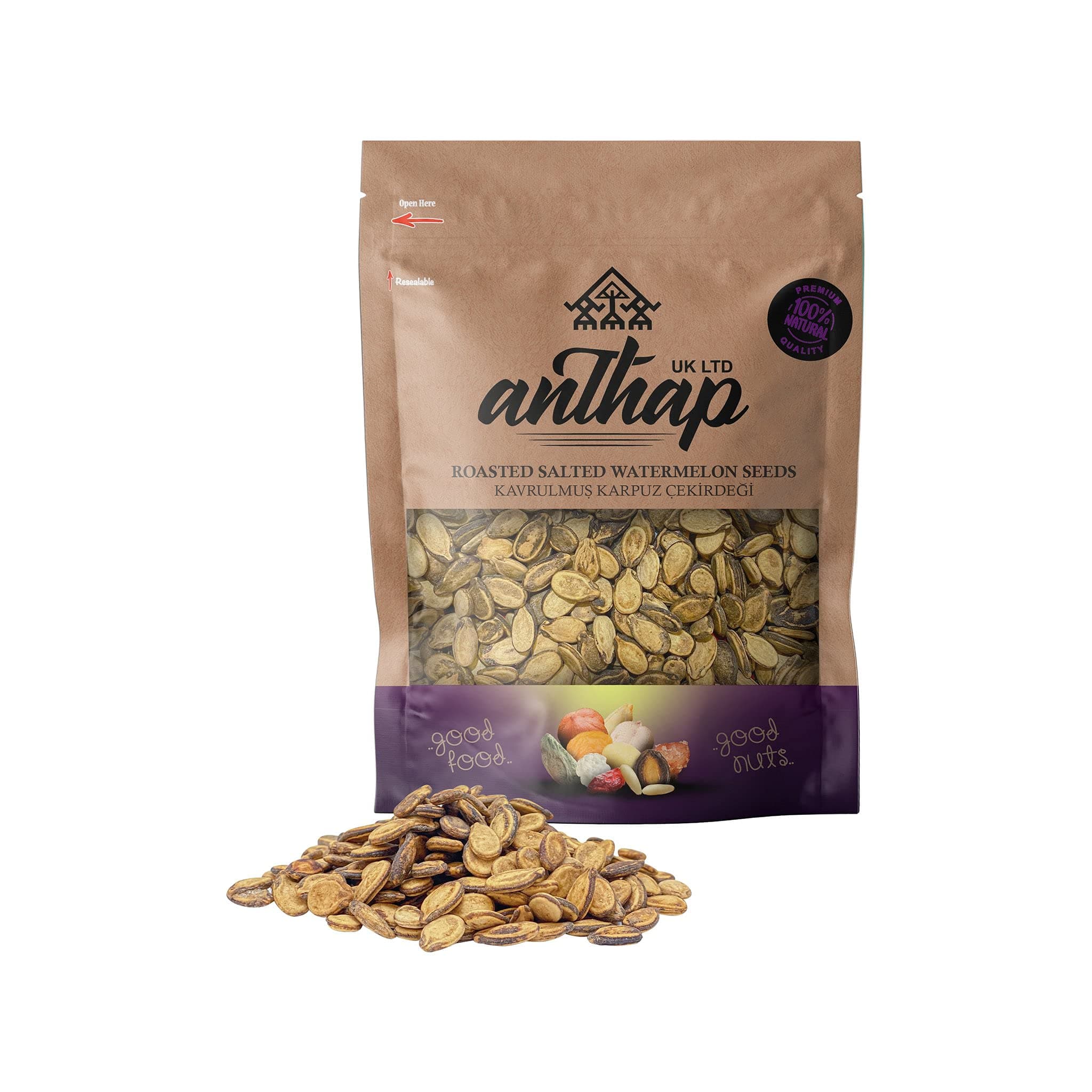 Anthap - Roasted Salted Watermelon Seeds - 300gr (pcs)