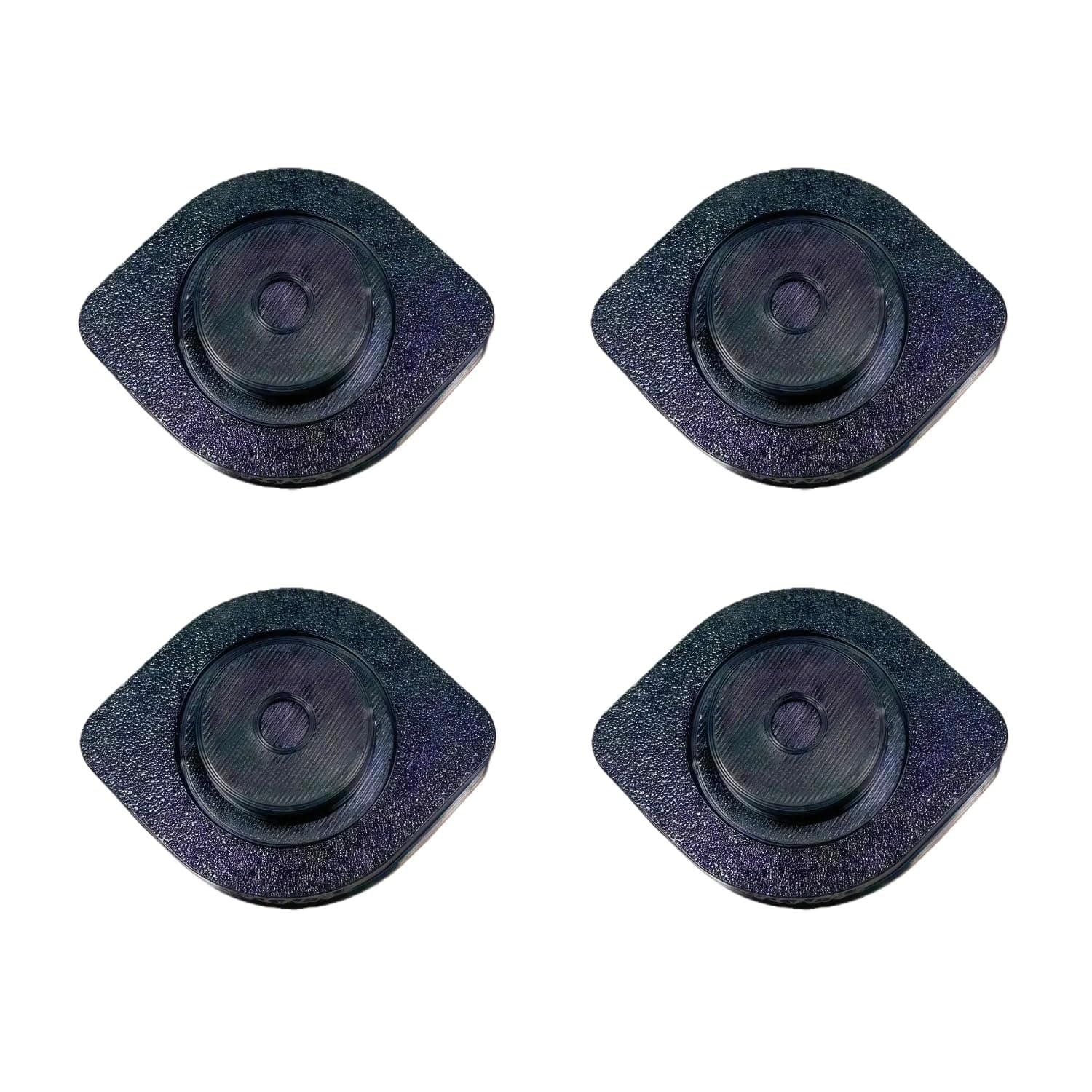 Anti-Vibration Feet for Snapmaker U1 3D Printer Accessories, Hula Anti-Vibration Feet 70mm x 53.5mm x 25.5mm, Black Rubber Damper Pads, 4 Pack