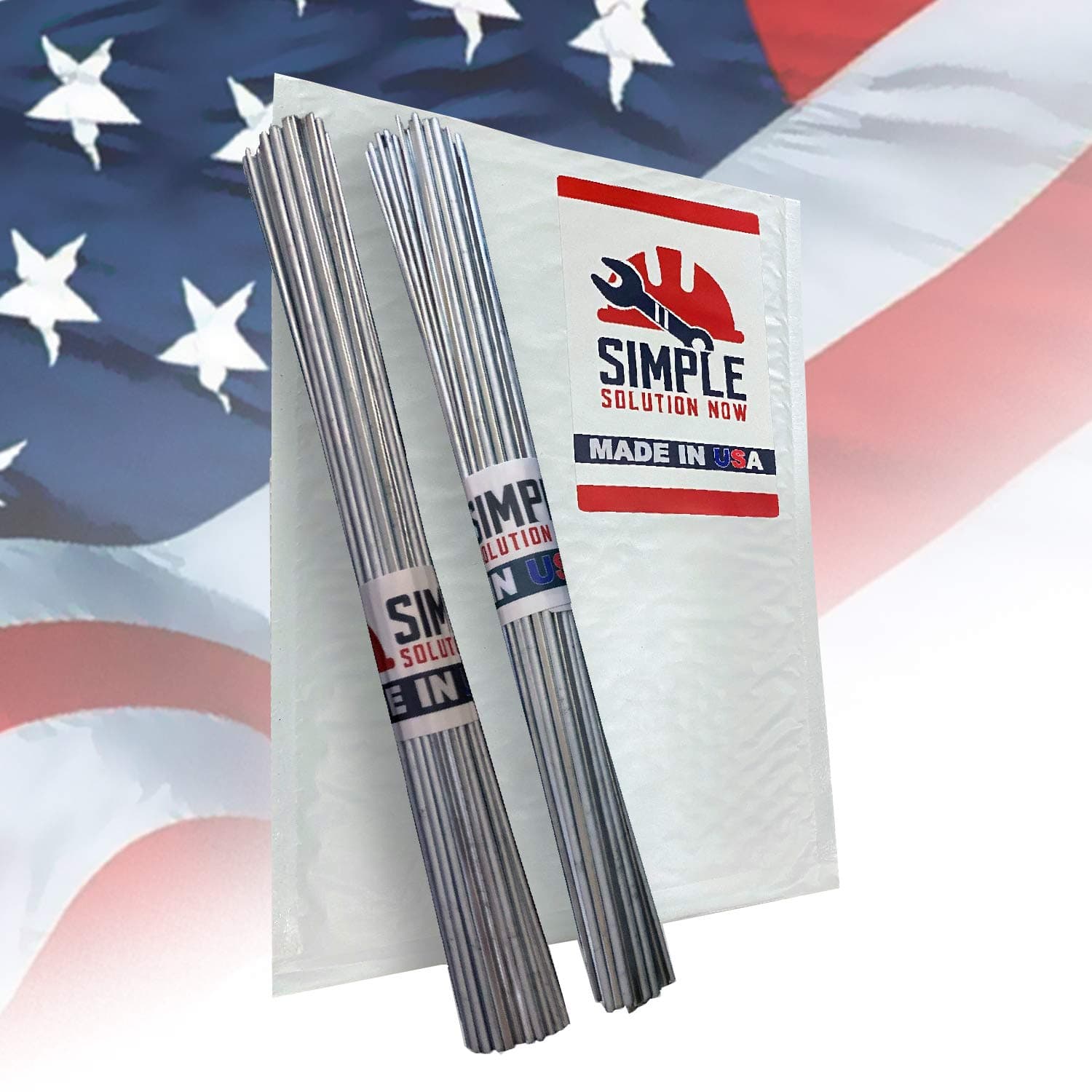 SIMPLE WELDING RODS X USA Made - From Solution Now - Aluminum Brazing/ - Make Your Repair Stronger Than The Parent Metal Every Time - 20