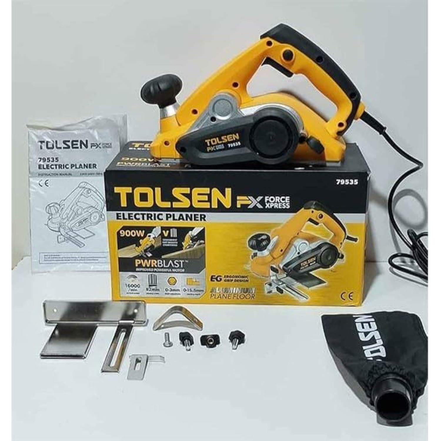 Tolsen 900W Electric Planer, 82 mm Size