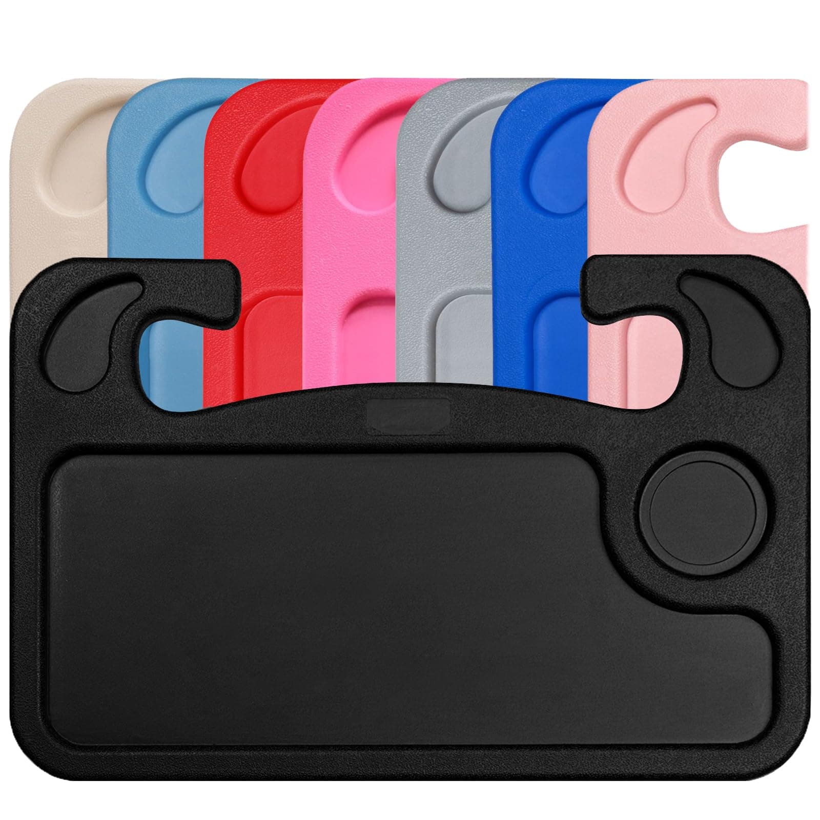 Lebogner Auto Steering Wheel Desk, Laptop Tablet iPad Notebook Car Travel Table, Food Eating Hook On Steering Wheel Tray, Constant Travelers, Fits Most Vehicles