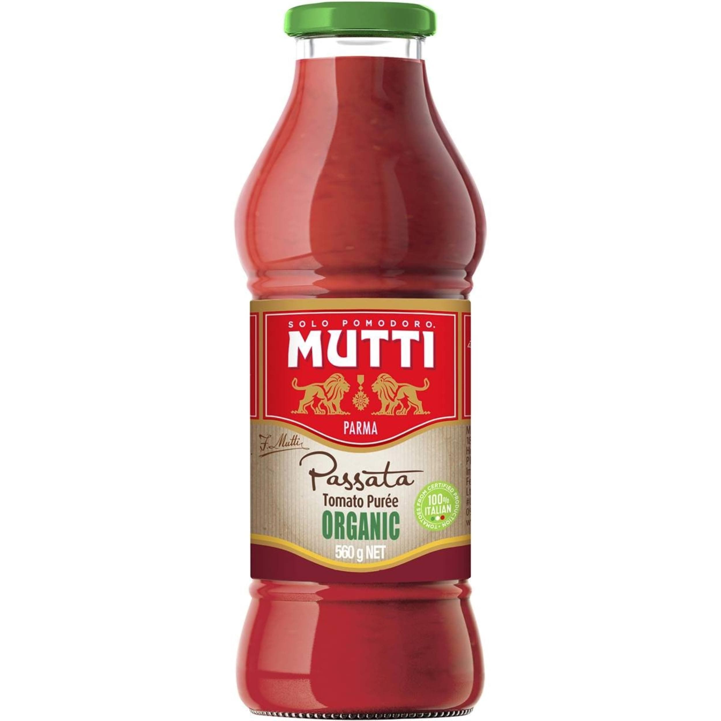 Mutti Puree Tomato Organic, 19.75 oz ℮ 560 g