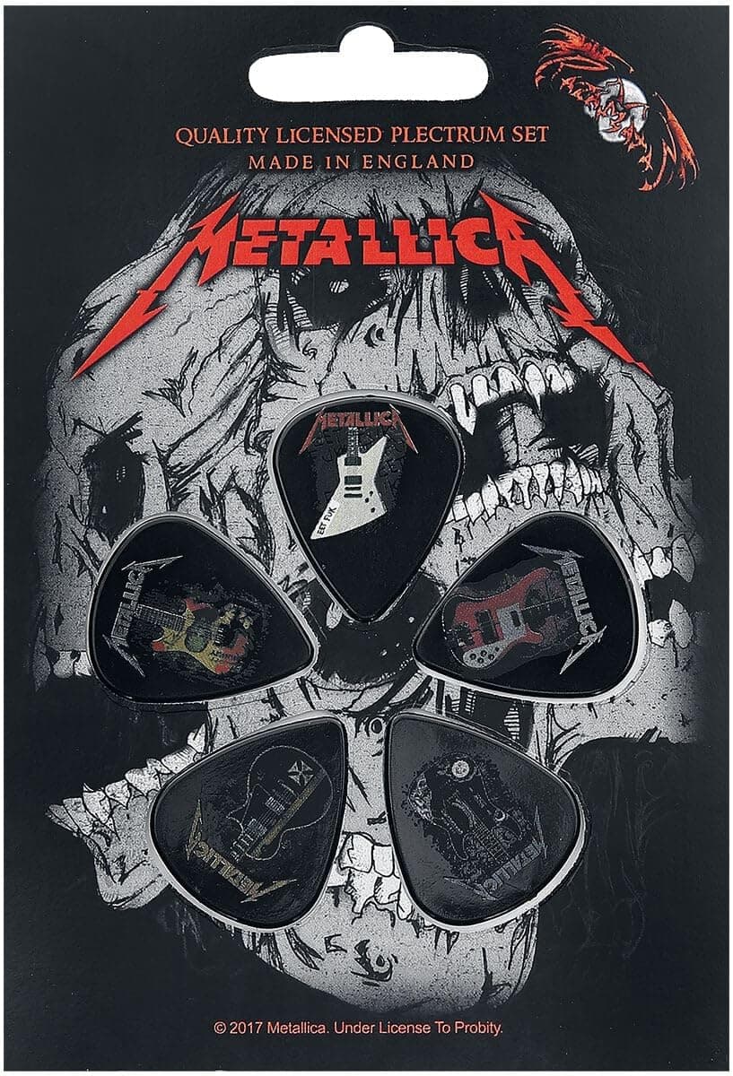 Metallica Plectrum Set of 5, Multicolor