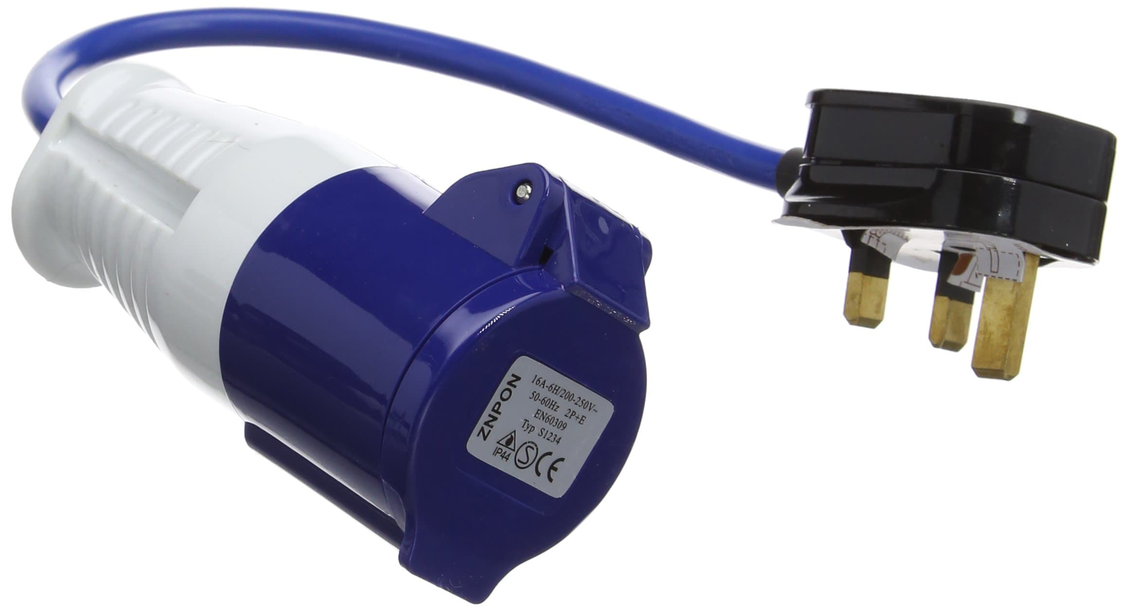 Silverline Powermaster 818738 13A-16A Fly Lead Converter 13A Plug to 16A Socket