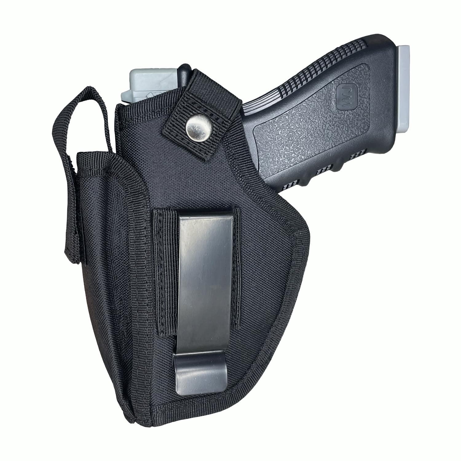 Universal Gun Holster with Mag Pouch for Concealed Carry Inside or Outside The Waistband Pistols Holsters for Right and Left Hand Draw Holster for Men/Women Black