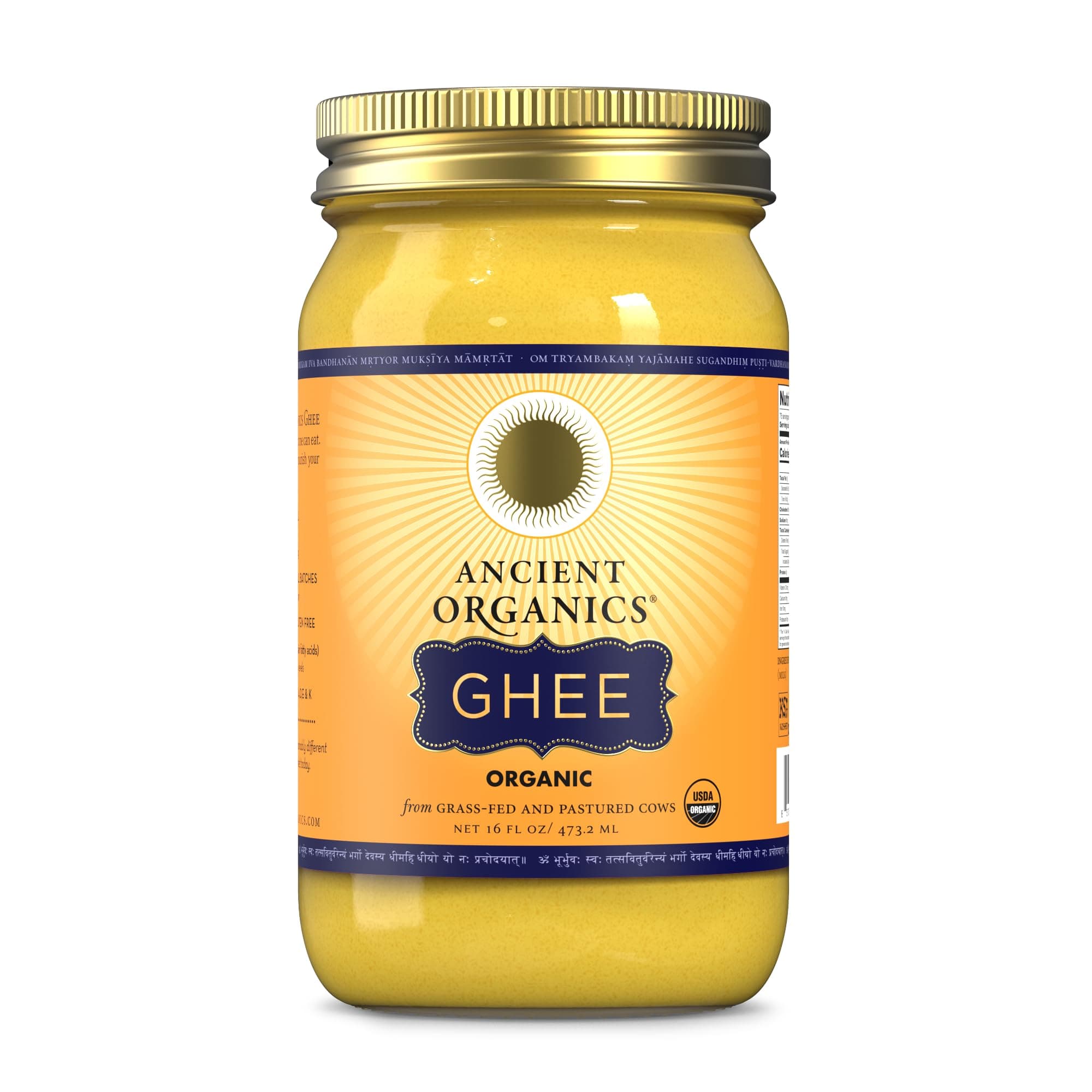 100% Organic Gee (Ghee) Butter, 16 oz