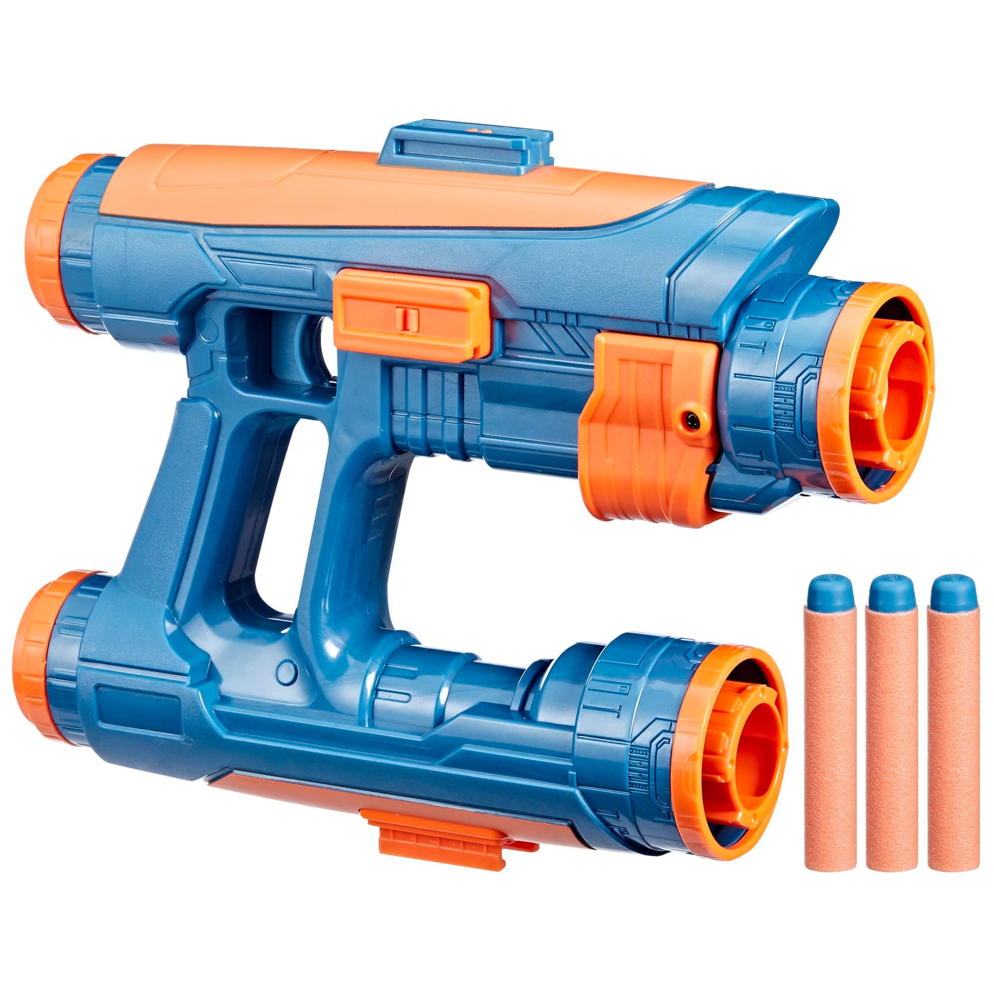 Studios' Guardians of The Galaxy Vol. 3 Nerf Star-Lord Quad Blaster, 3 Nerf Darts, Role Play Super Hero Toys, 5+