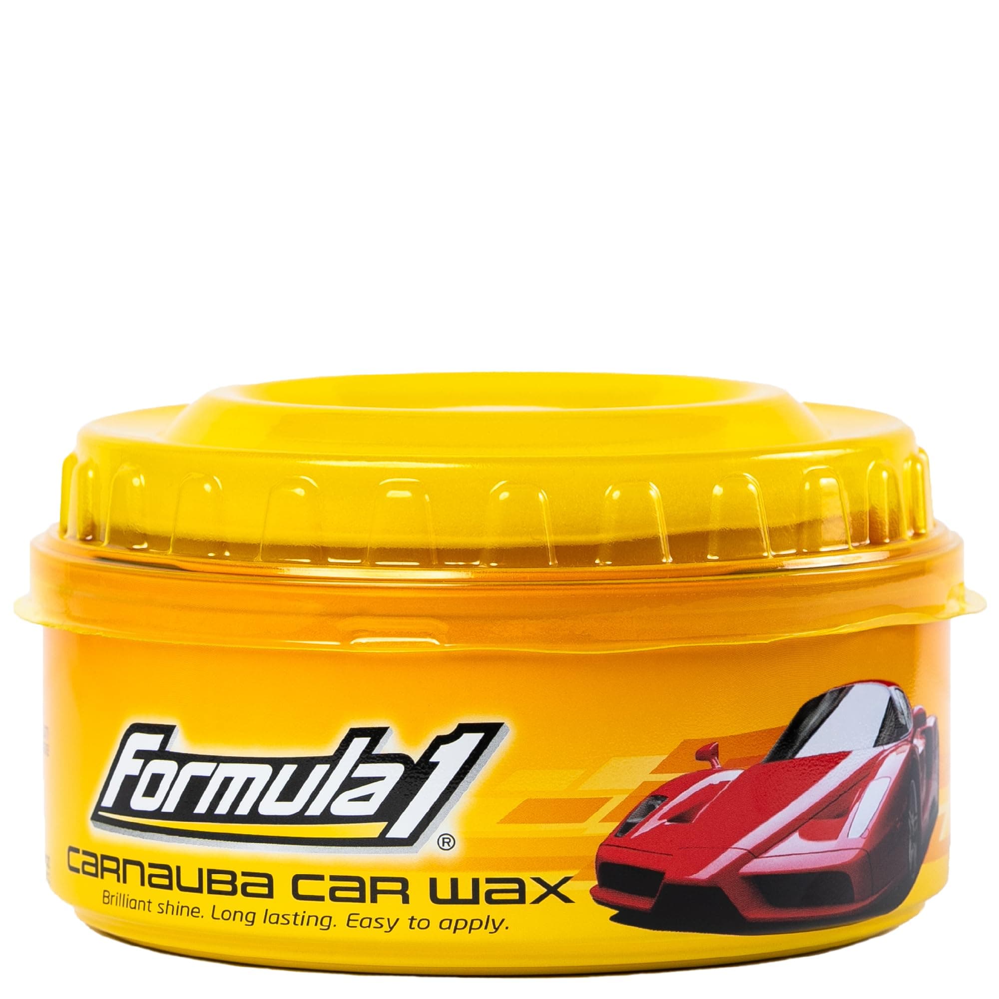 Formula 1 Carnauba Car Wax Paste – 12oz – Micro-Polishing Wax for Cars, Removes Scratches & Haze, Enhances Paint Color – Long-Lasting High-Gloss Shine, Safe for Clear Coats, includes Sponge Applicator