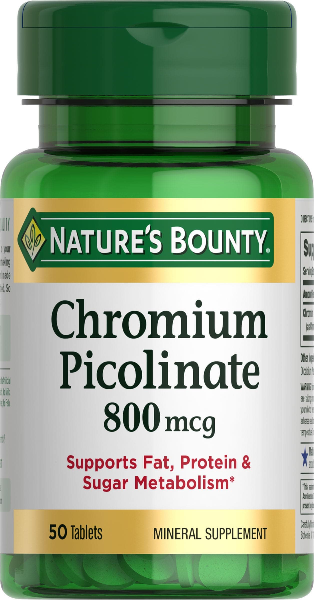 Mega Chromium Picolinate 800 mcg tablets 50 ea