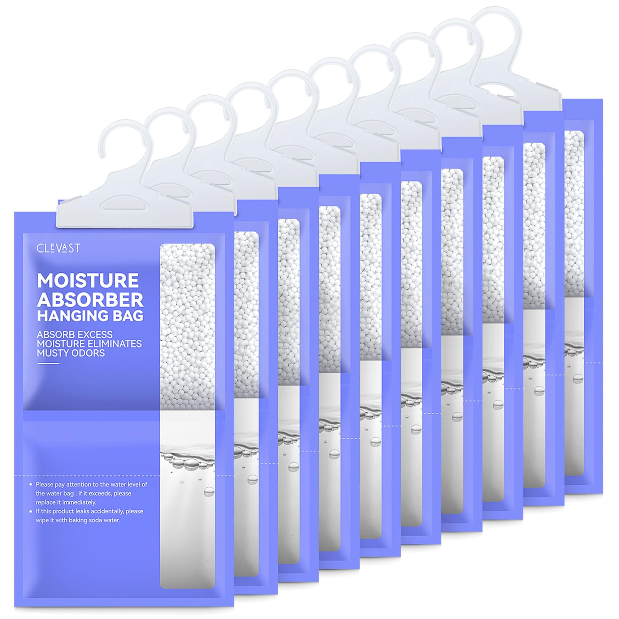 Moisture Absorbers Packets (230g/pack) - 10 Pack, Hanging Closet Dehumidifier Bags, Desiccant, Closet Dehumidifiers with Fragrance Free
