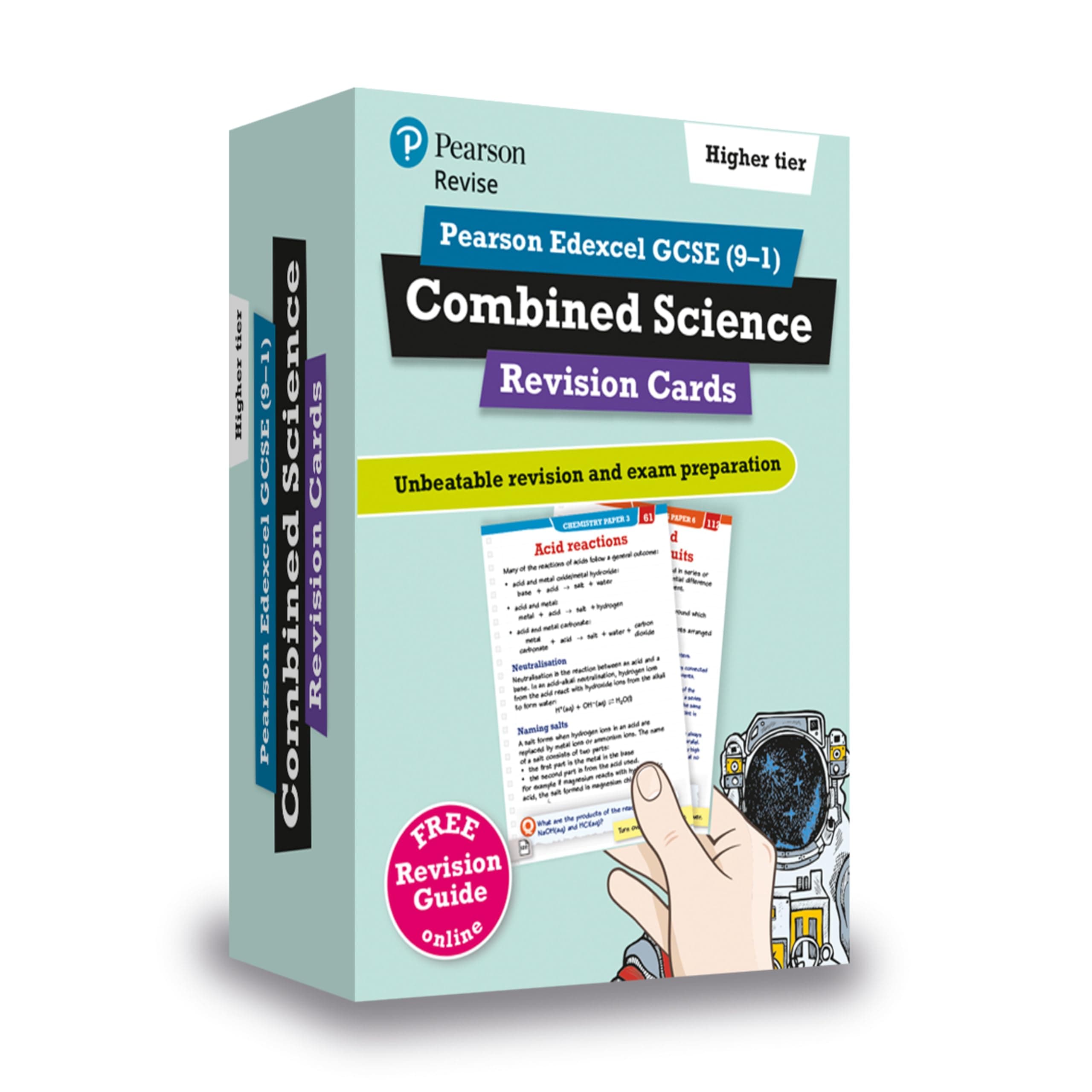 Pearson REVISE Edexcel GCSE (9-1) Combined Science Higher Revision Cards: for home learning, 2022 and 2023 assessments and exams