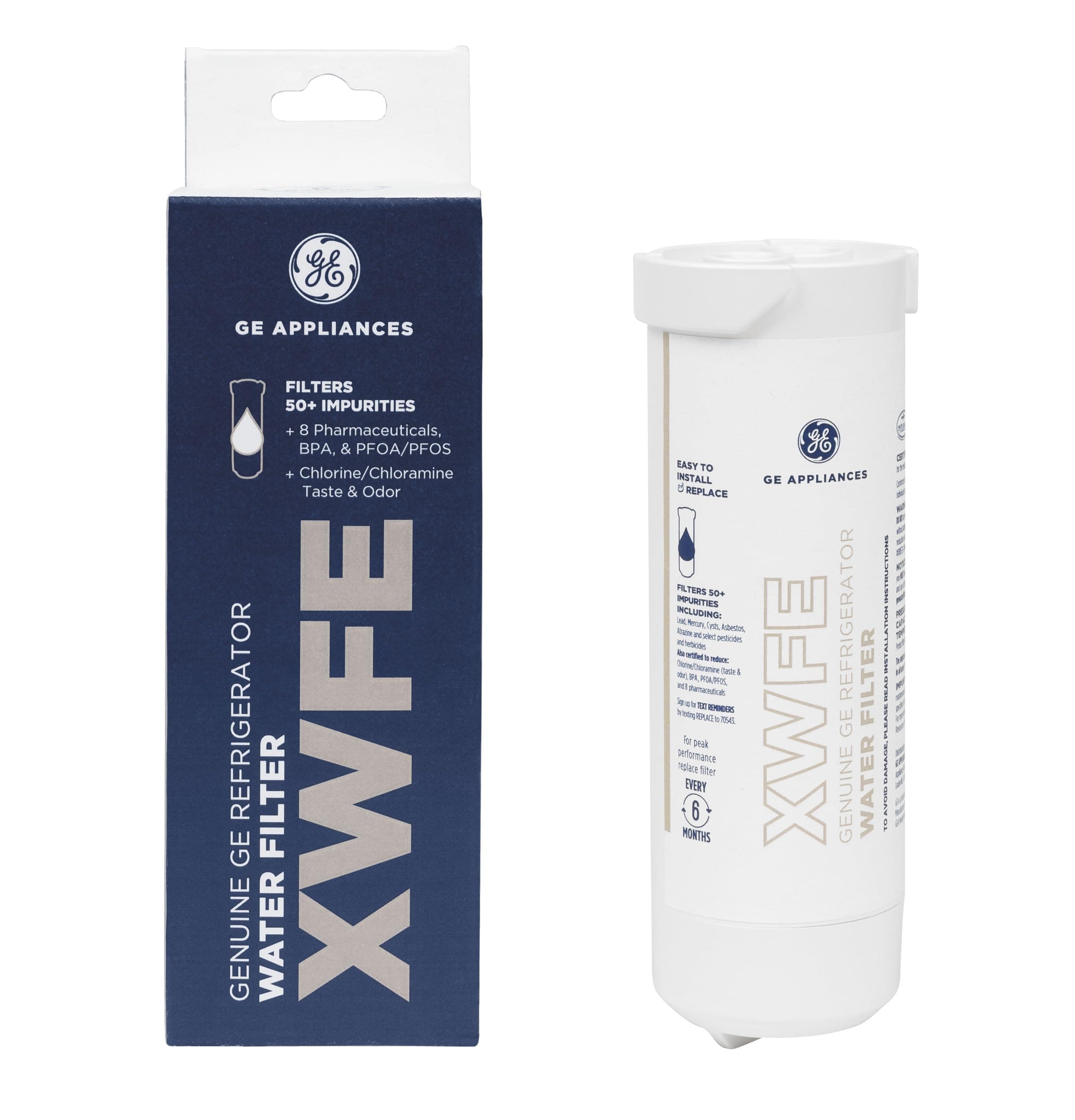 GE Appliances XWFE GE XWF Refrigerator Water Filter, White
