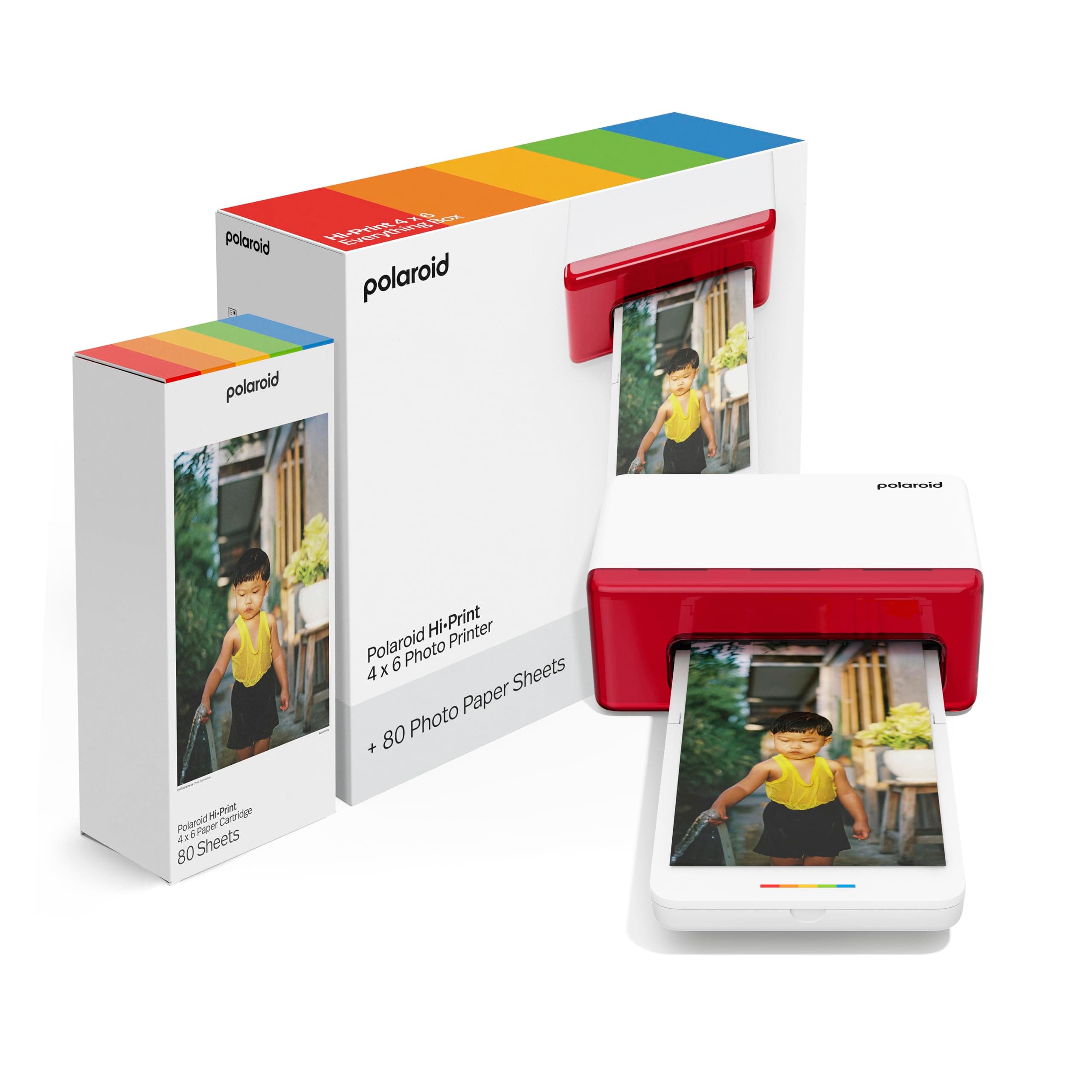 Hi-Print Bluetooth 4x6 Photo Printer + Photo Paper Bundle (80 Sheets Included) (6552)