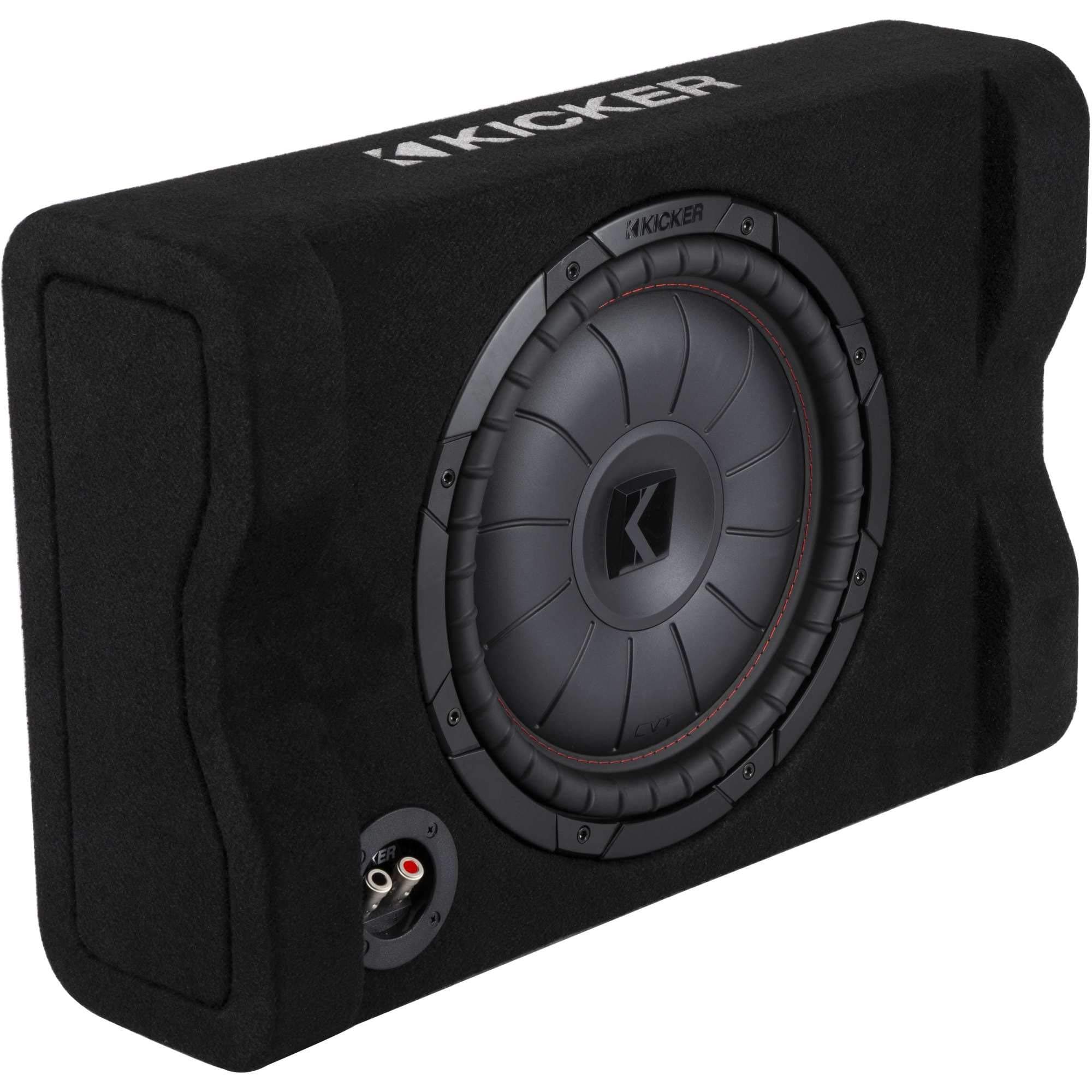 48CVTDF122 Single 12-Inch Down-Firing CompVT 2-Ohm Under Seat Enclosure Compatible with 800 Watts 12'' Subwoofer