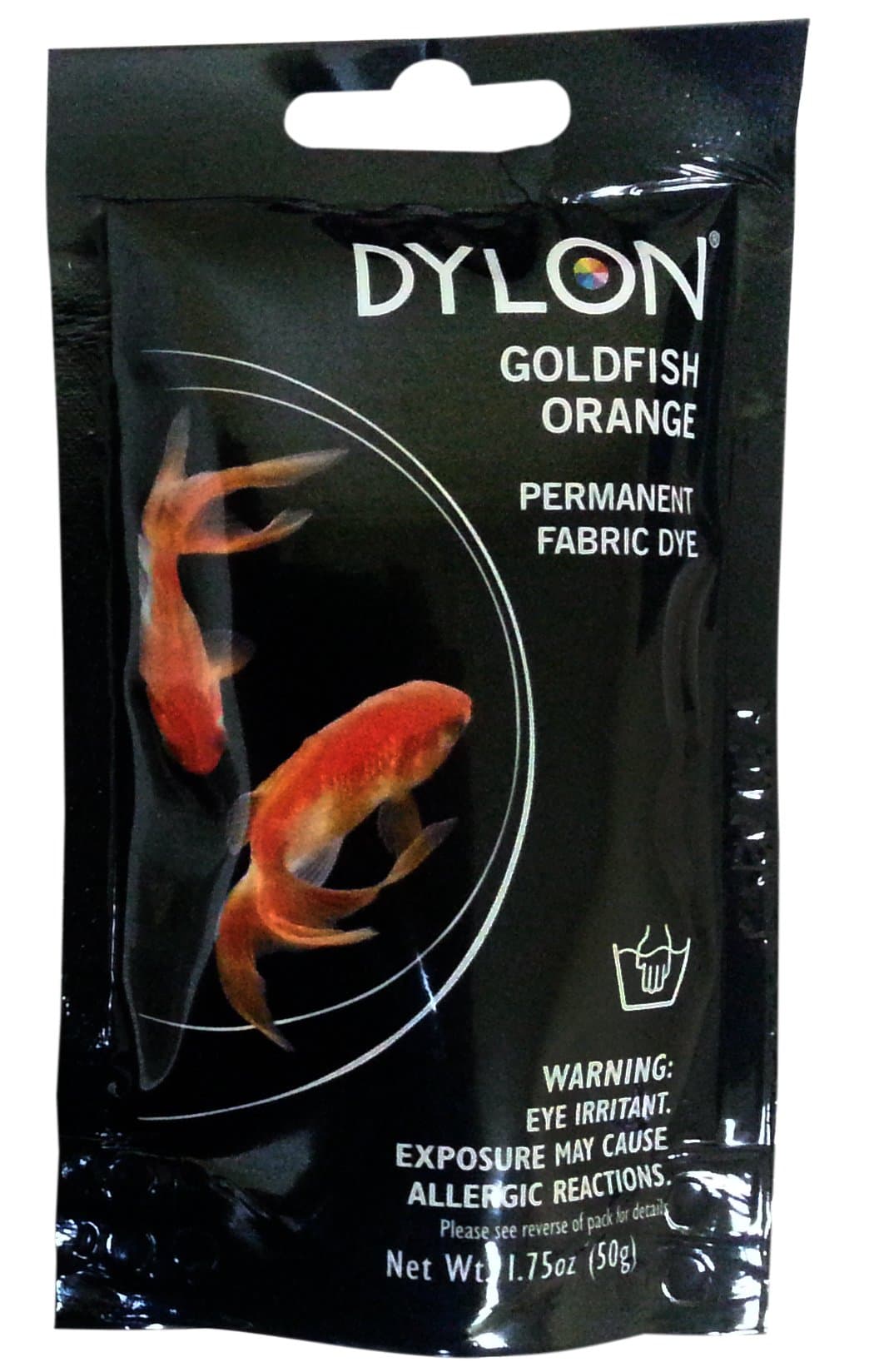 Dylon 87055 Permanent Fabric Dye, Goldfish Orange, 1.75-Ounce