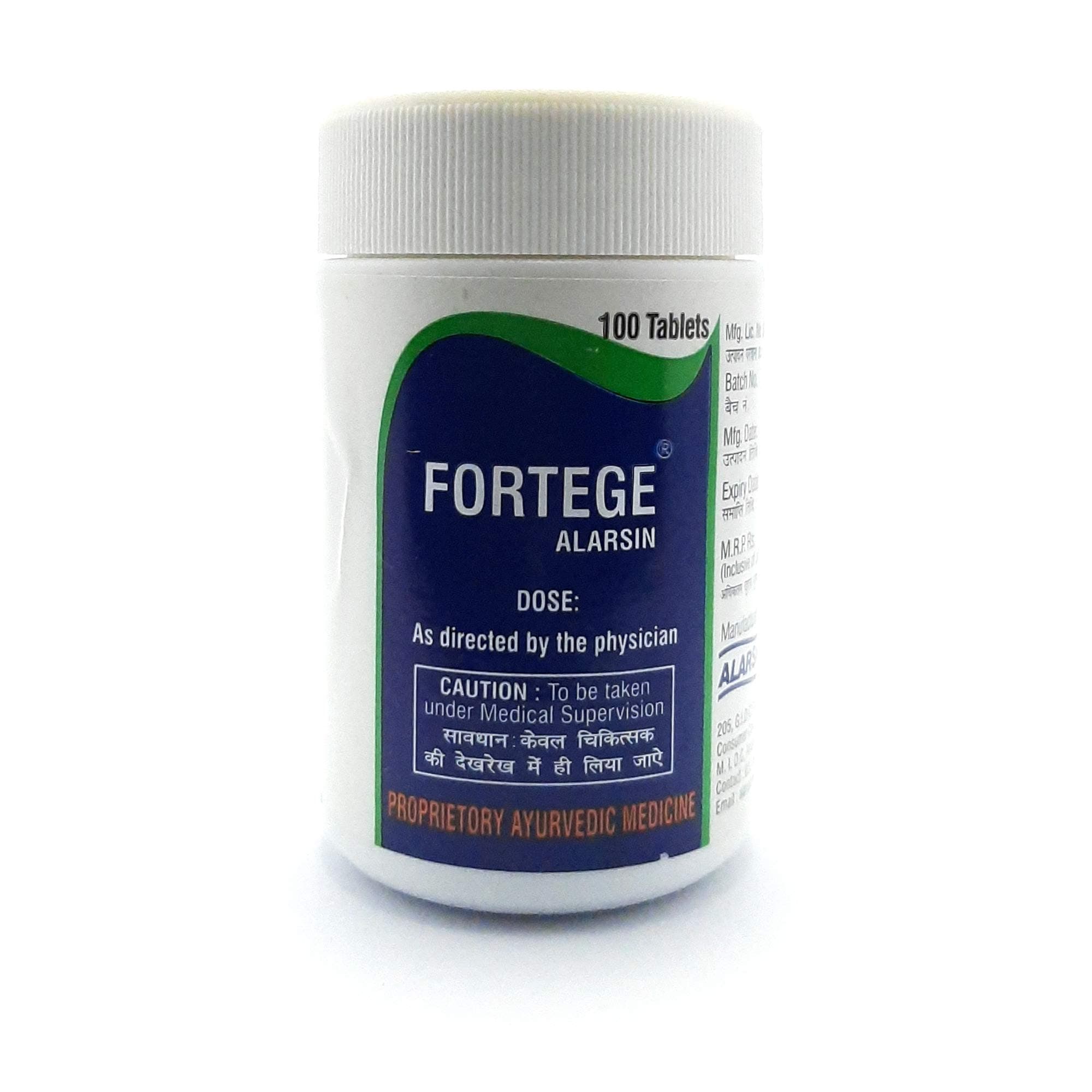 Alarsin Fortege Alarsin-100 Tablets