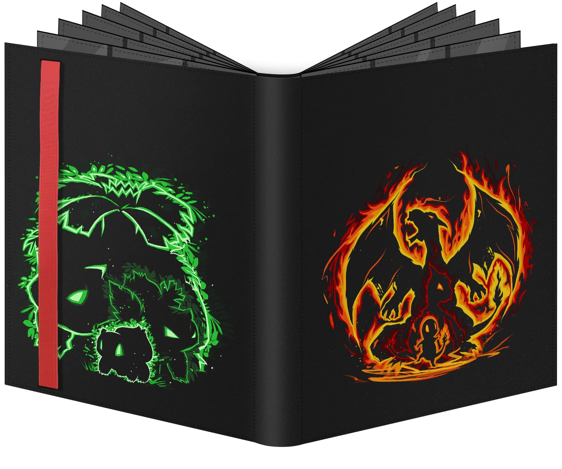 360 Pcs 20 Pages 9 Pockets Side loaded Fit for Pokemon Cards Packs Card Binder Gifts Kid Gx Ex Booster Box Set