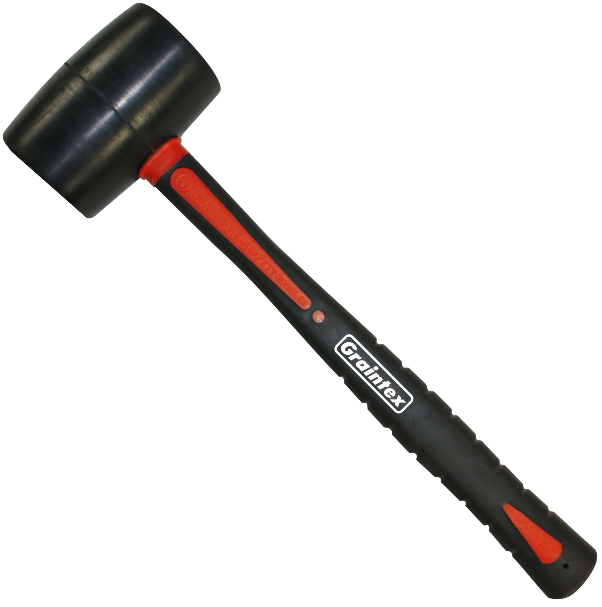 Graintex RM1538 8 Oz Rubber Mallet with Fiberglass Handle
