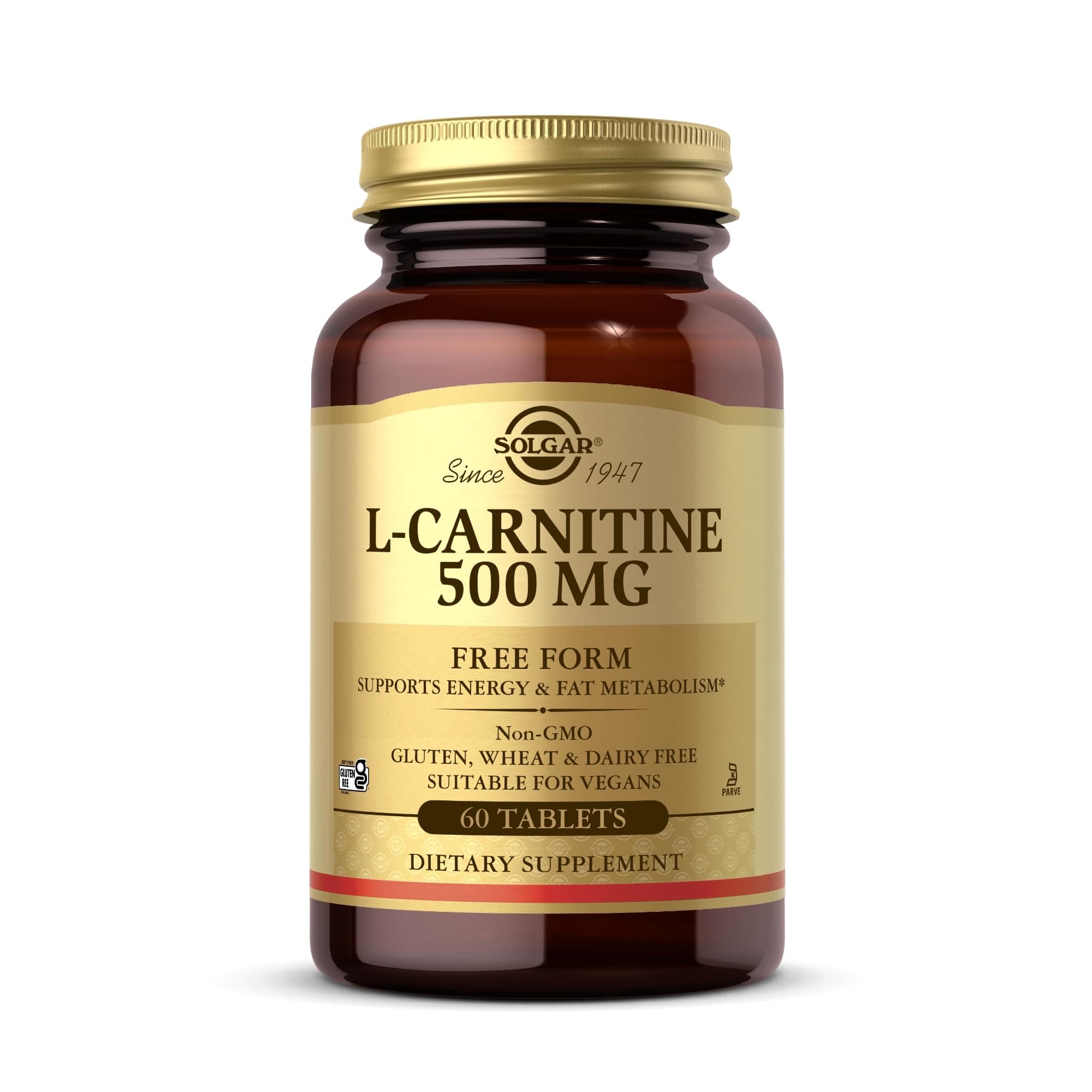 L-Carnitine, 500 mg, 60 Tabs by Solgar