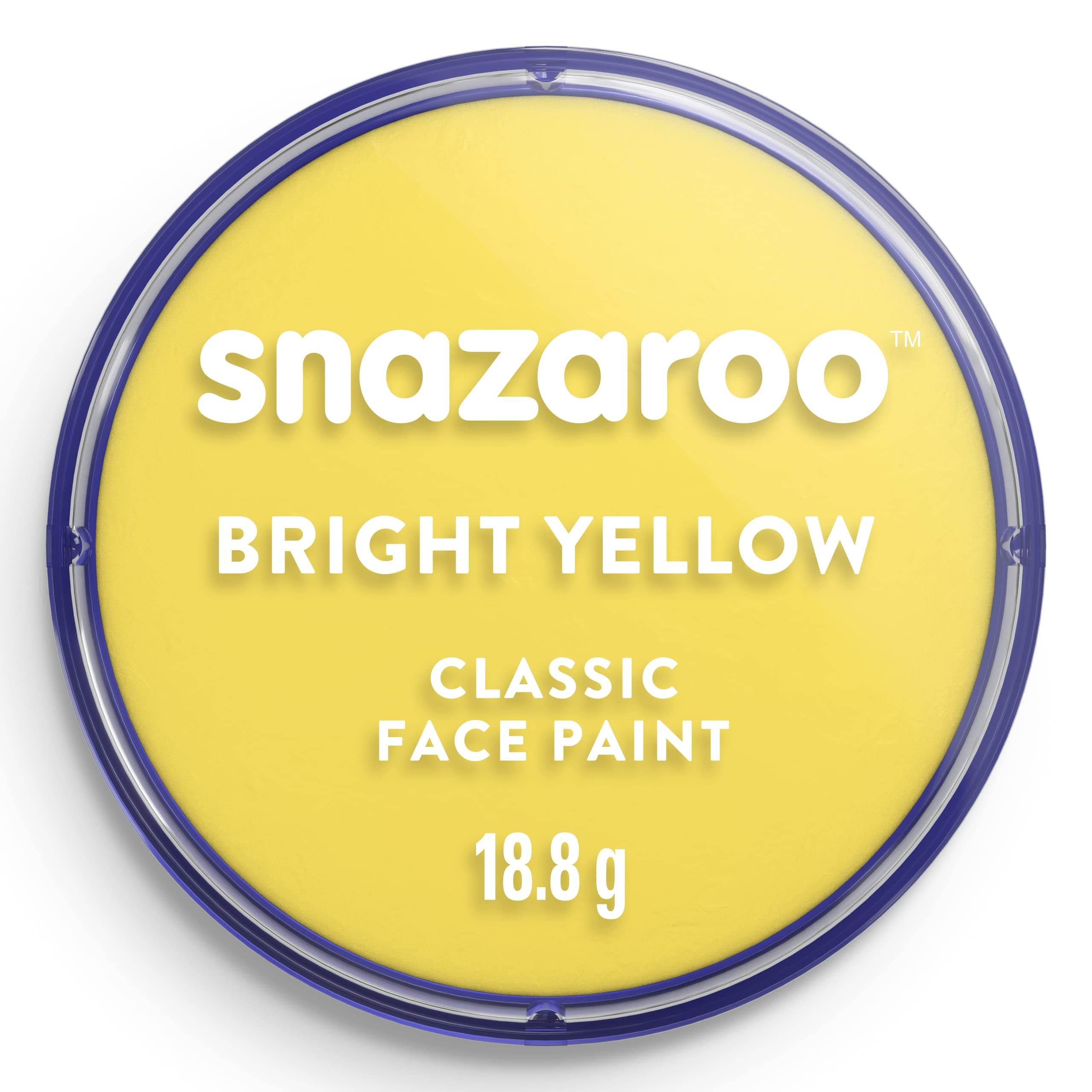 Snazaroo Classic Face Paint, Bright Yellow, 18.8 g, Medium