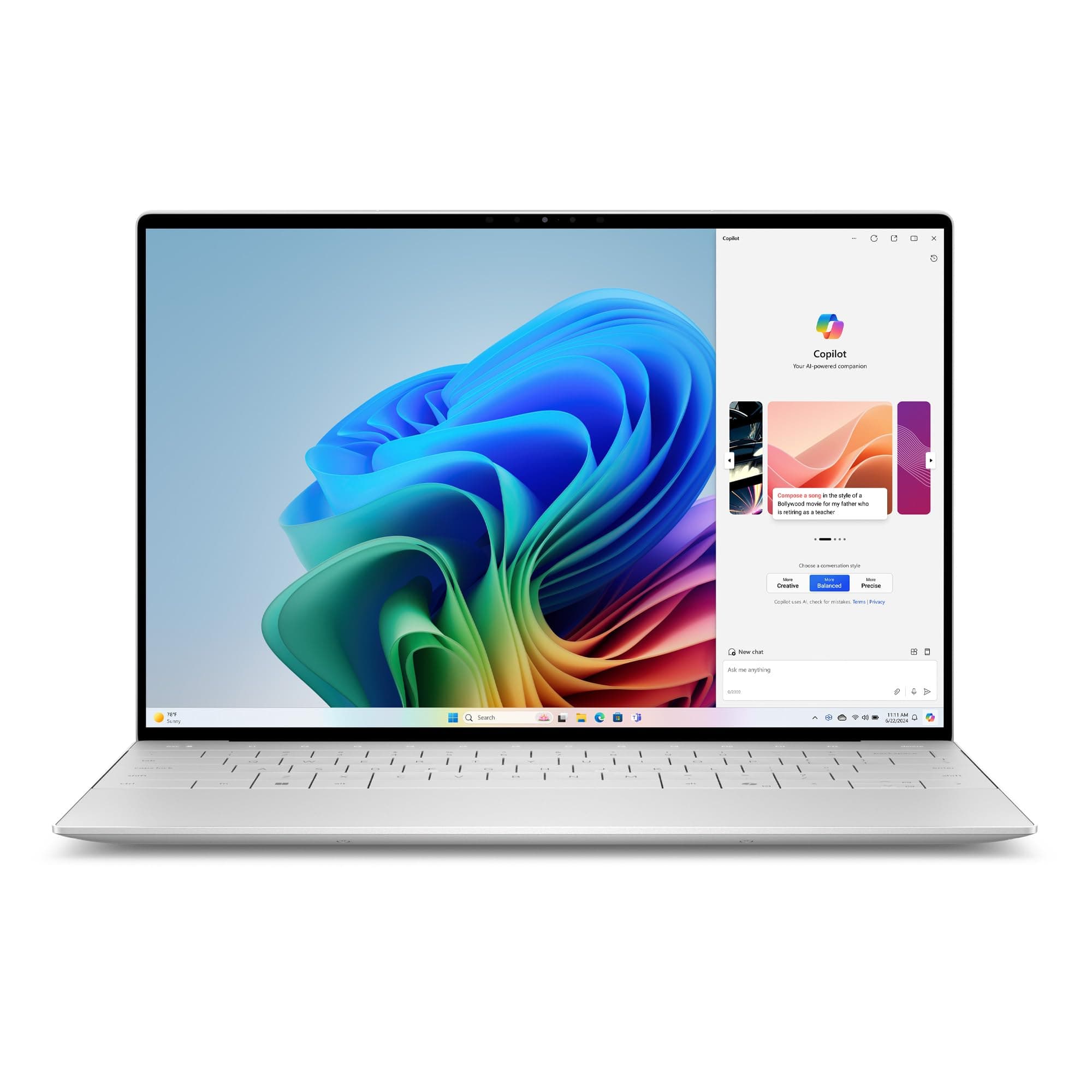 XPS 13 Copilot+ PC 9345 Laptop InfinityEdge 13.4" FHD+ 16:10 Display, Snapdragon X Elite X1E-80-100, Qualcomm Adreno 740, 16GB RAM, 512GB SSD, Windows 11 Home, English-UK Backlit AI Keyboard