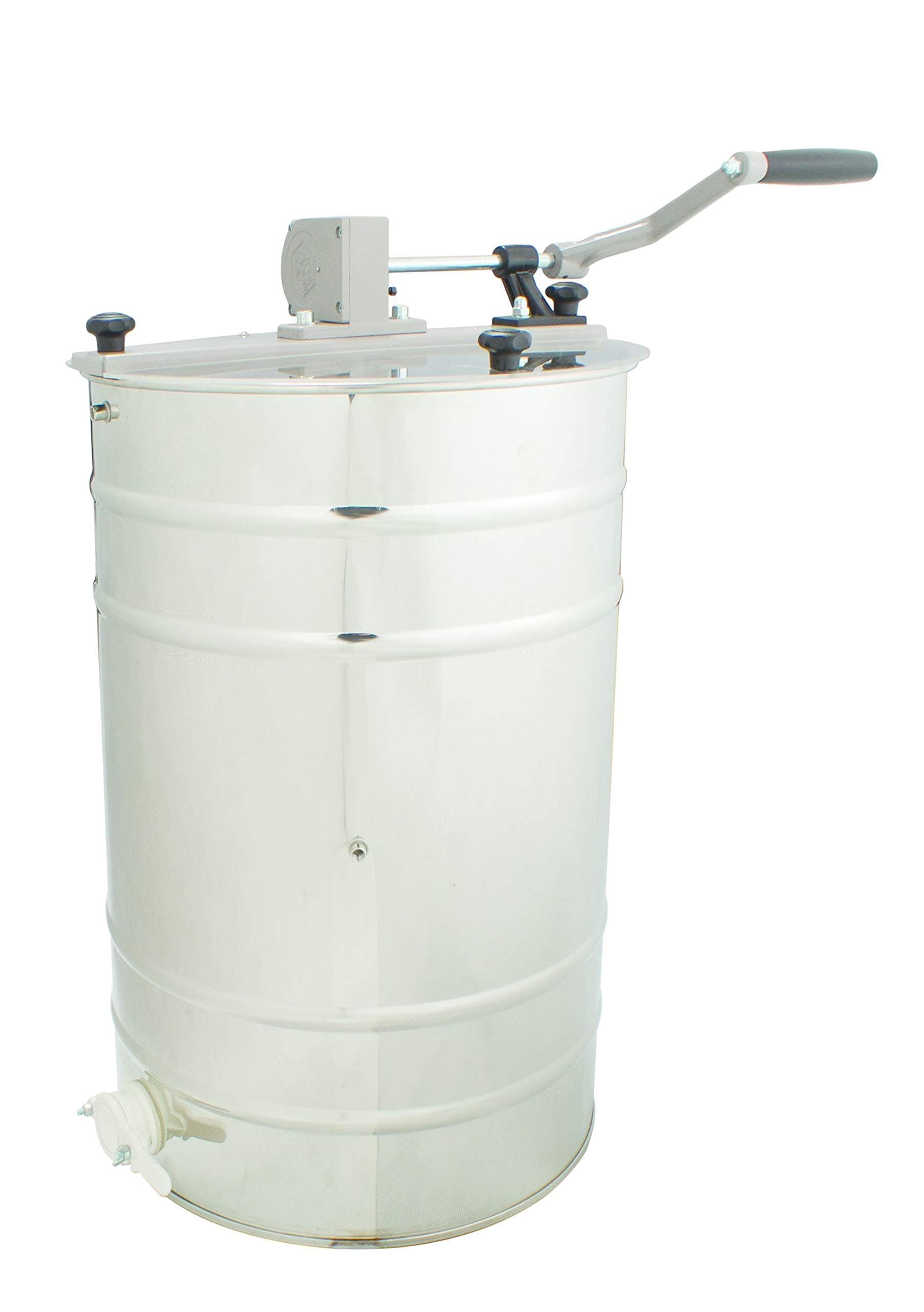 Lyson Stainless Steel 4-Frame Honey Extractor Hand Crank
