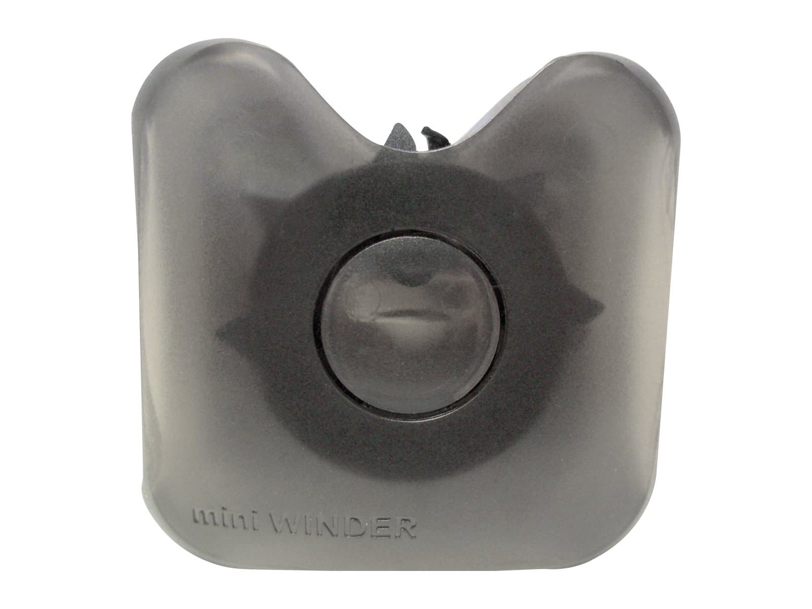 miniWINDER No More Tangled Earphones! Retractable, Spring Loaded, Automatic Earphone Cable Winder - Clear Black