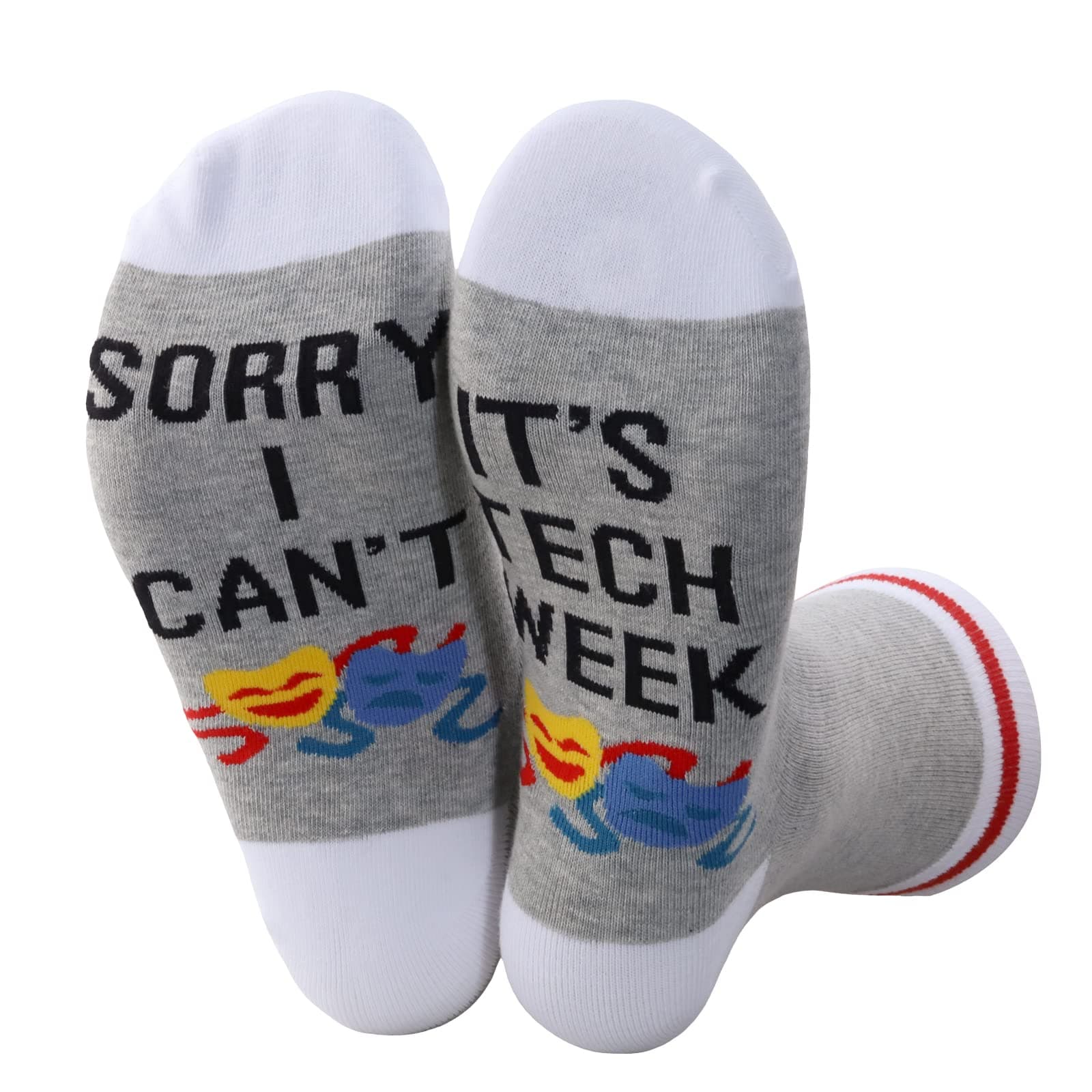 1 Pair Theater Socks Sorry I Can’t It’s Tech Week Socks Theater Acting Gift Theater Teacher Gift
