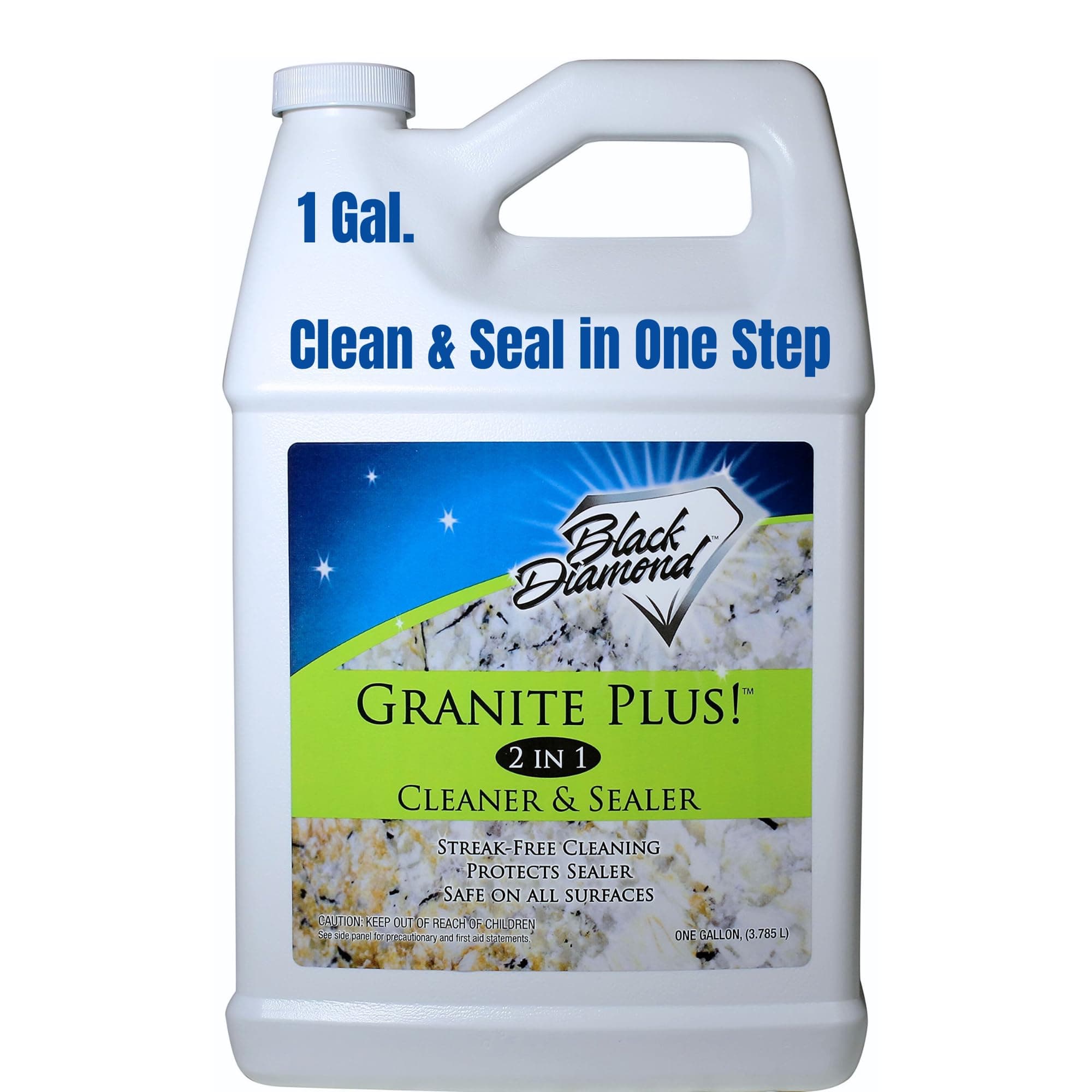 Granite Plus! 2 in 1 Cleaner & Sealer for Granite Marble Travertine Limestone Ready to Use! 1-Gallon AD
