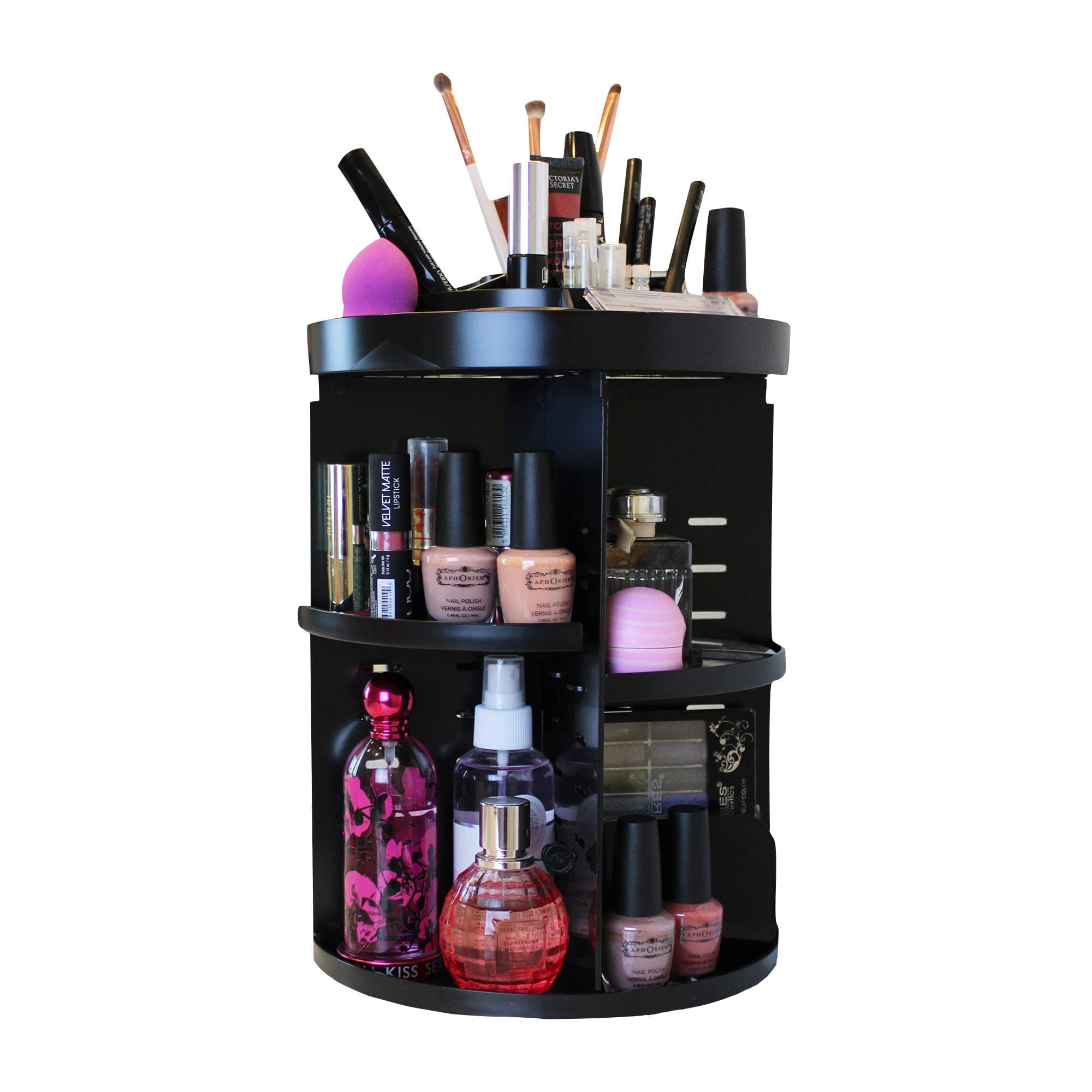 Simply Together 360 Degree Rotating Makeup Organizer, Spinning Countertop Container for Cosmetics and Other Accessories, Durable and Adjustable Tiers for Easy Storage and Organization