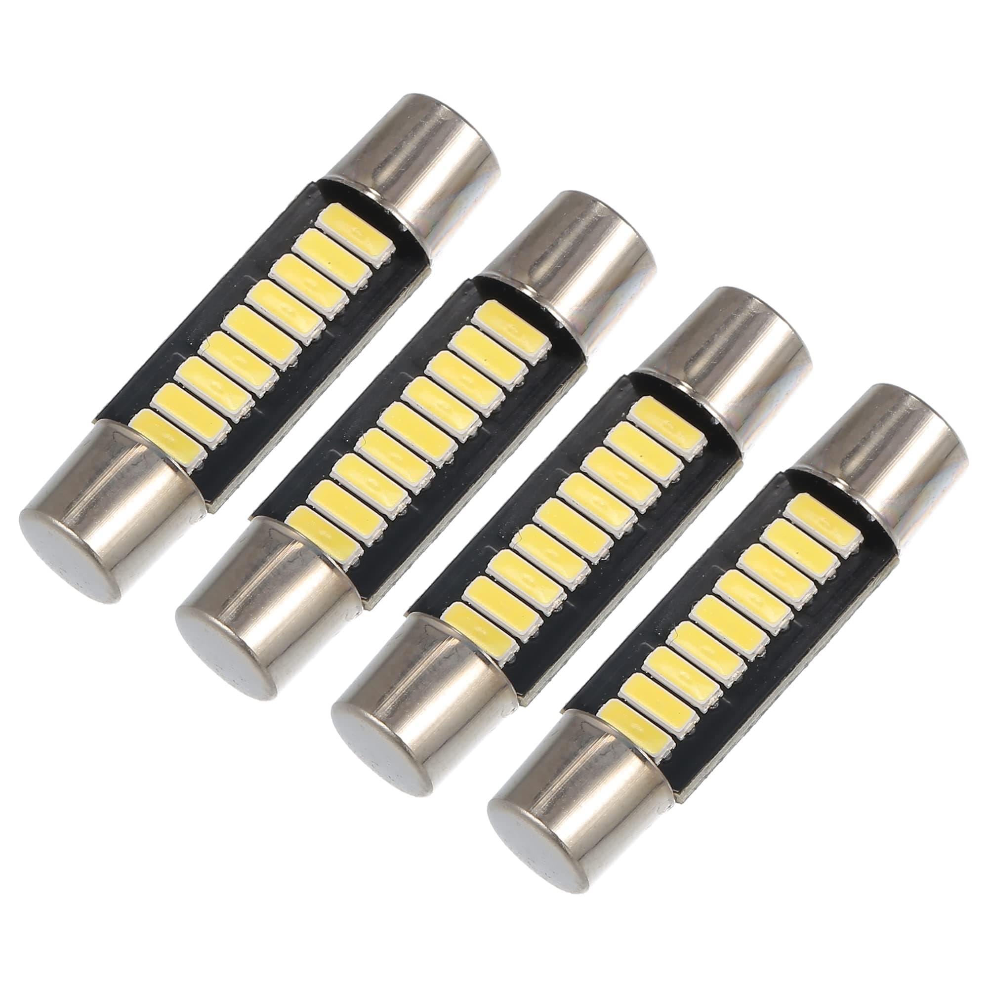 A ABSOPRO LED Festoon Light 29mm 4014 Car LED Bulb Interior Dome Map Door Lamp Courtesy Lights White (Set of 4)