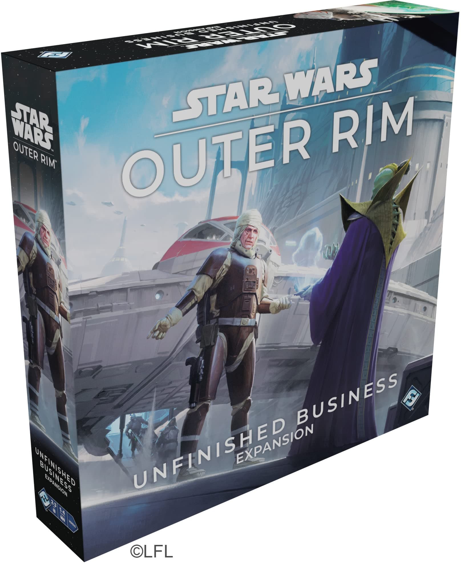 Asmodee Star Wars: Outer Rim - Unfinished Business Expansion - Strategy Game, Adventure Game for Kids & Adults, Ages 14+, 1-4 Players, 3-4 Hour Playtime
