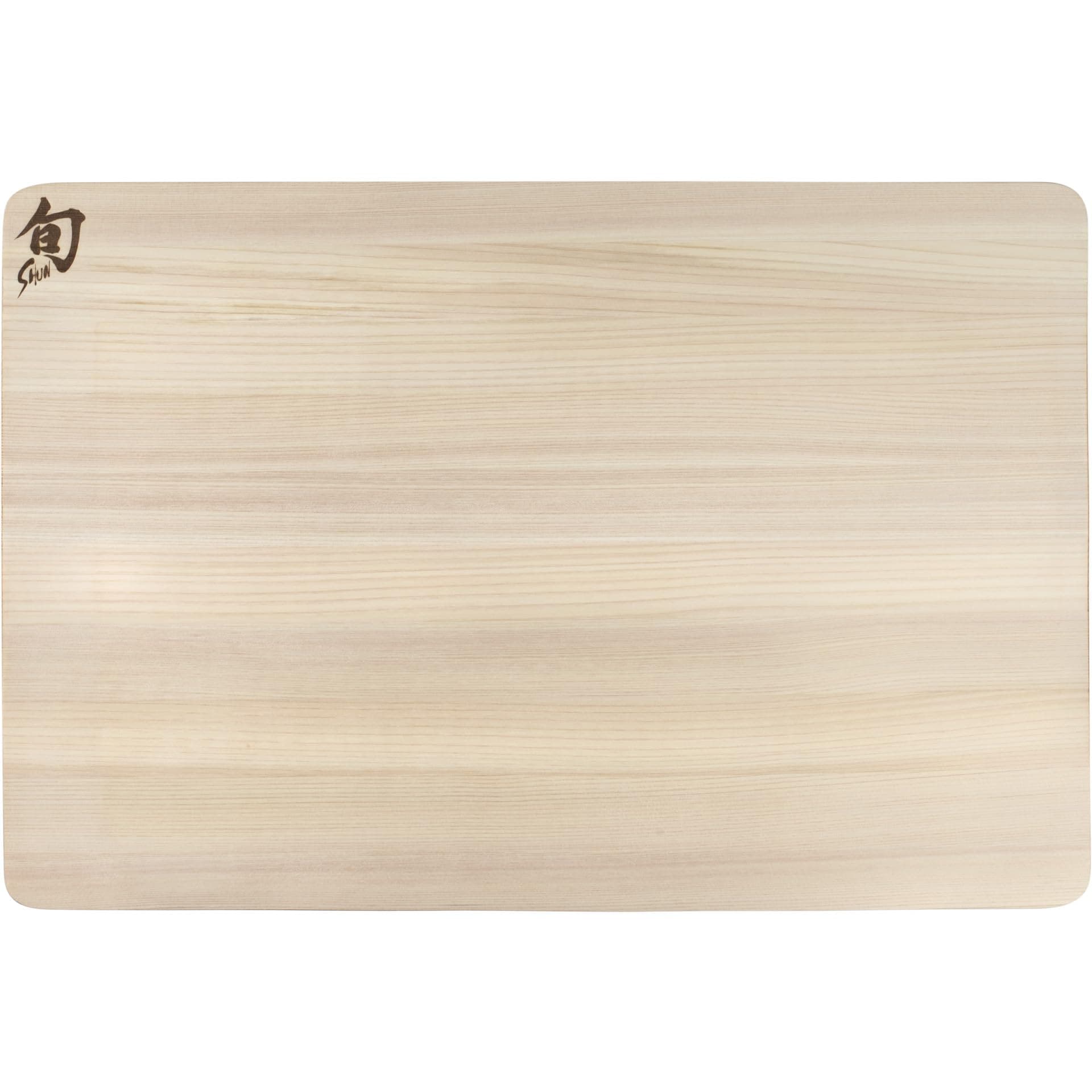 Shun Cutlery Large Hinoki Cutting Board, 17.75" x 11.75" Large Wooden Cutting Board for Kitchen, Medium-Soft Wood Preserves Knife Edges, Forest Stewardship Council Certified, Japanese Chopping Board