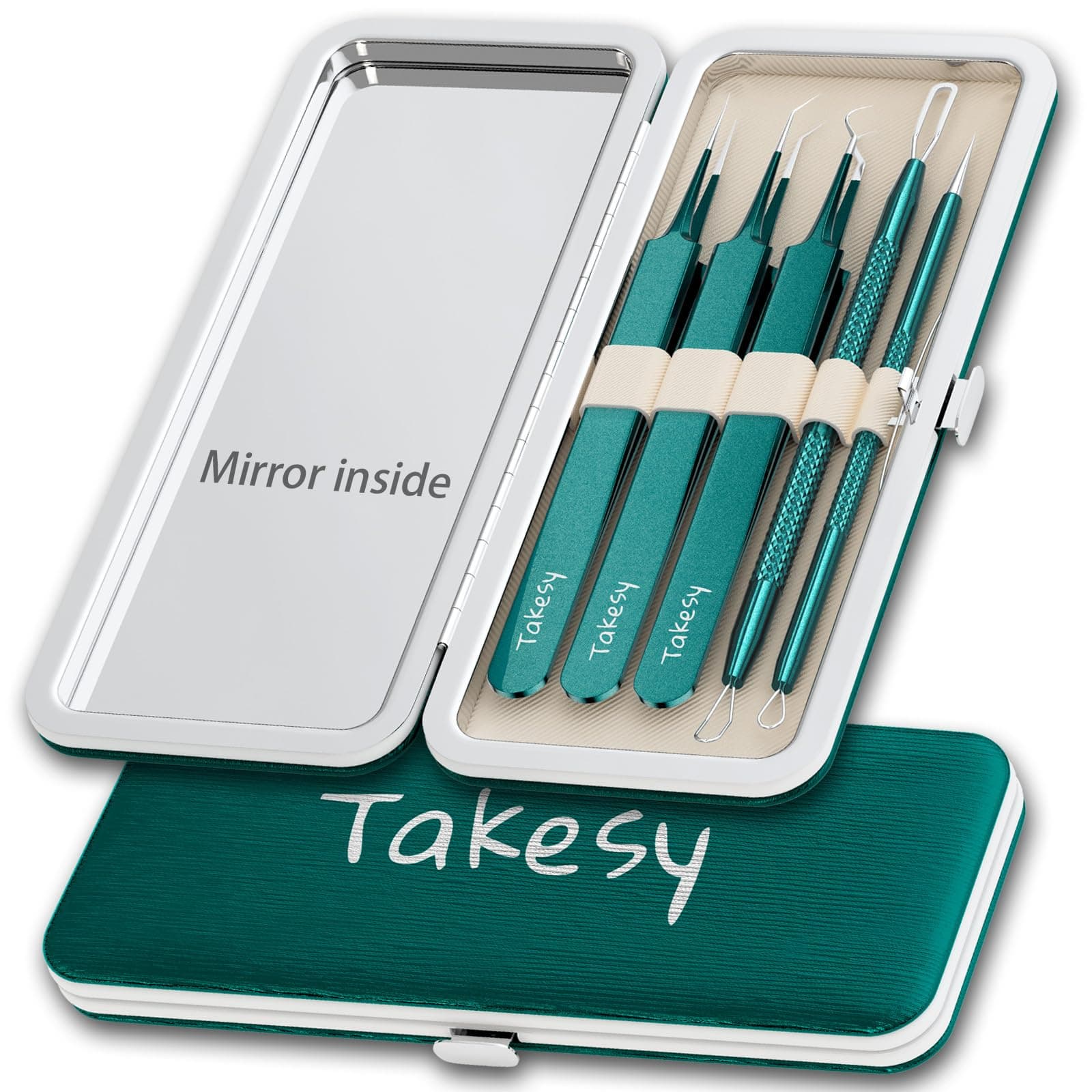 Blackhead Remover Kit - Acne Extraction Tool, Pimple Popper for Nose, Green