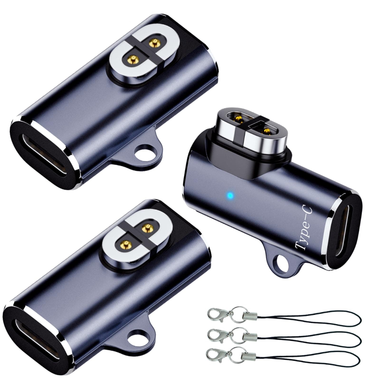 Shokz Charger Adapter 3-Pack USB C Charging Adapter to Shokz Magnetic Converter Compatible with Aftershokz Aeropex, Shokz OpenRun Pro/Air/Mini, OpenComm 2, Openswim Pro