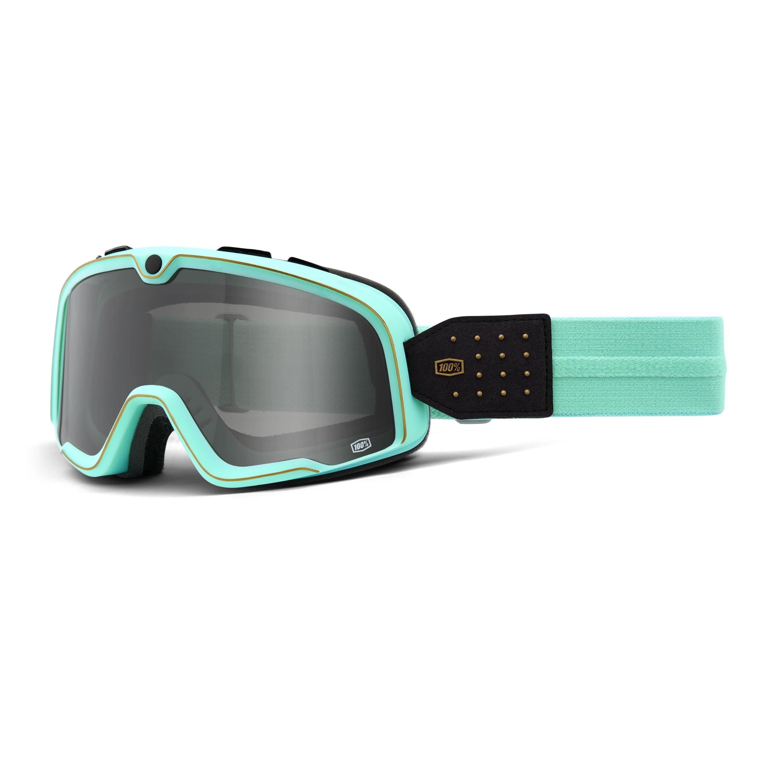 100% BARSTOW Premium Protective Sport Goggles (Cardiff - Smoke Lens)
