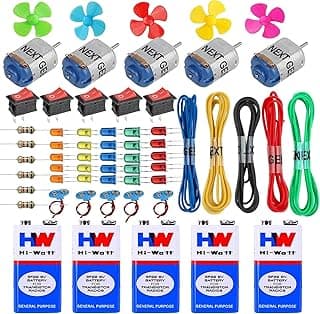 NEXT GEEK School Science Project DC Motor kit 61 Item Loose in one Pack