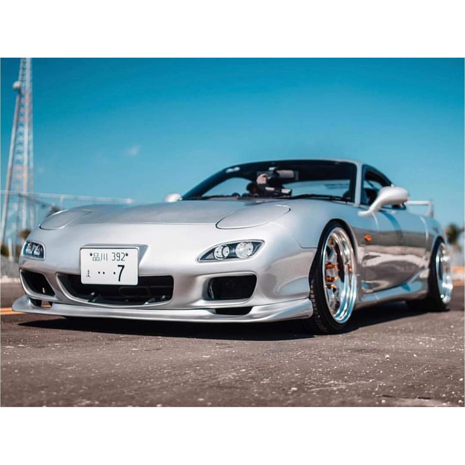 KBD Body Kits Compatible with Mazda RX7 1993-1997 99 Spec Flexfit Polyurethane 2 Piece Front Bumper & JDM Front Lip Extremely Durable, Easy Installation, Guaranteed Fitment, Made in the USA!