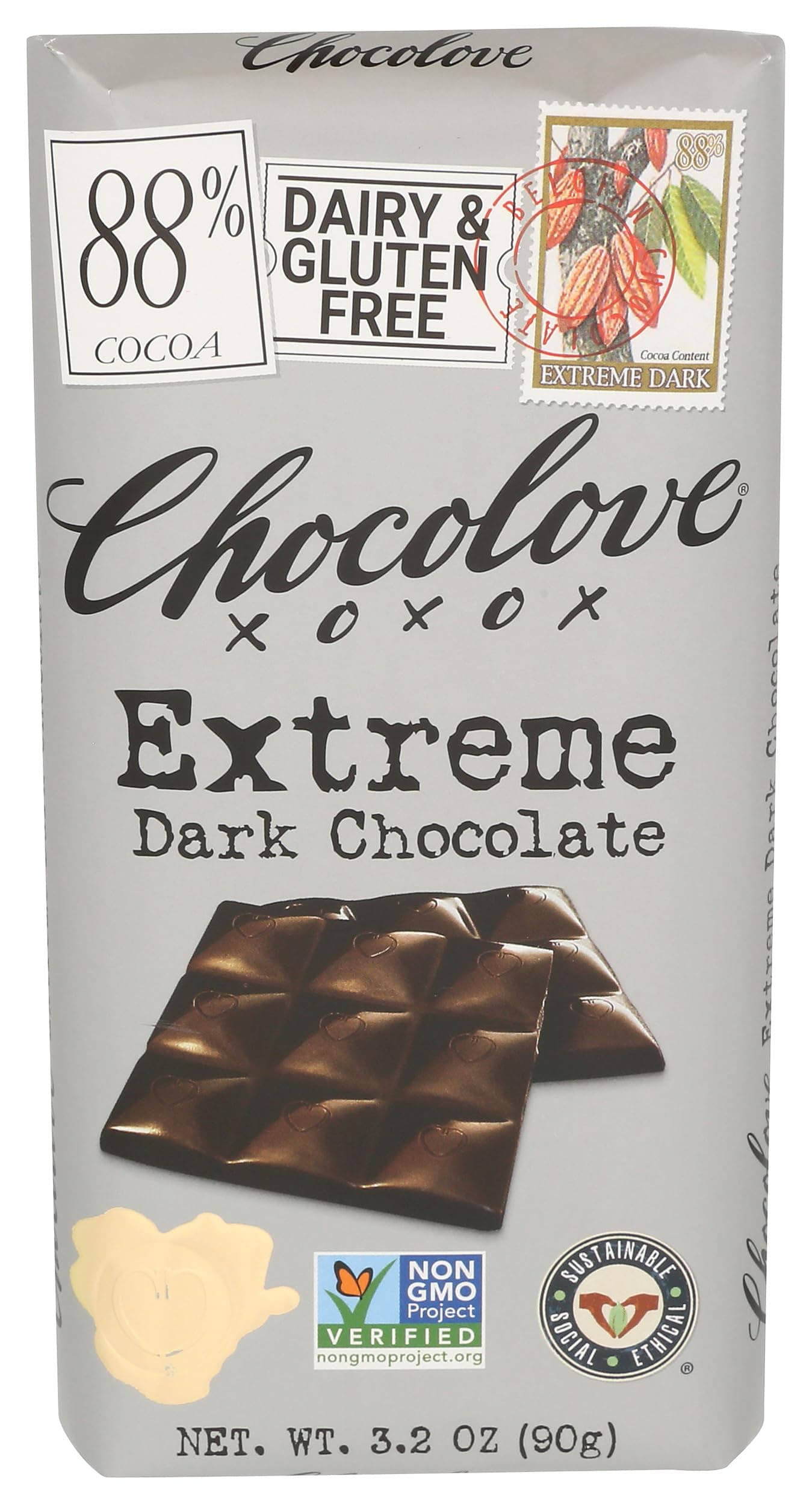 Chocolove - Extreme Dark Chocolate Bar - 3.2 oz.
