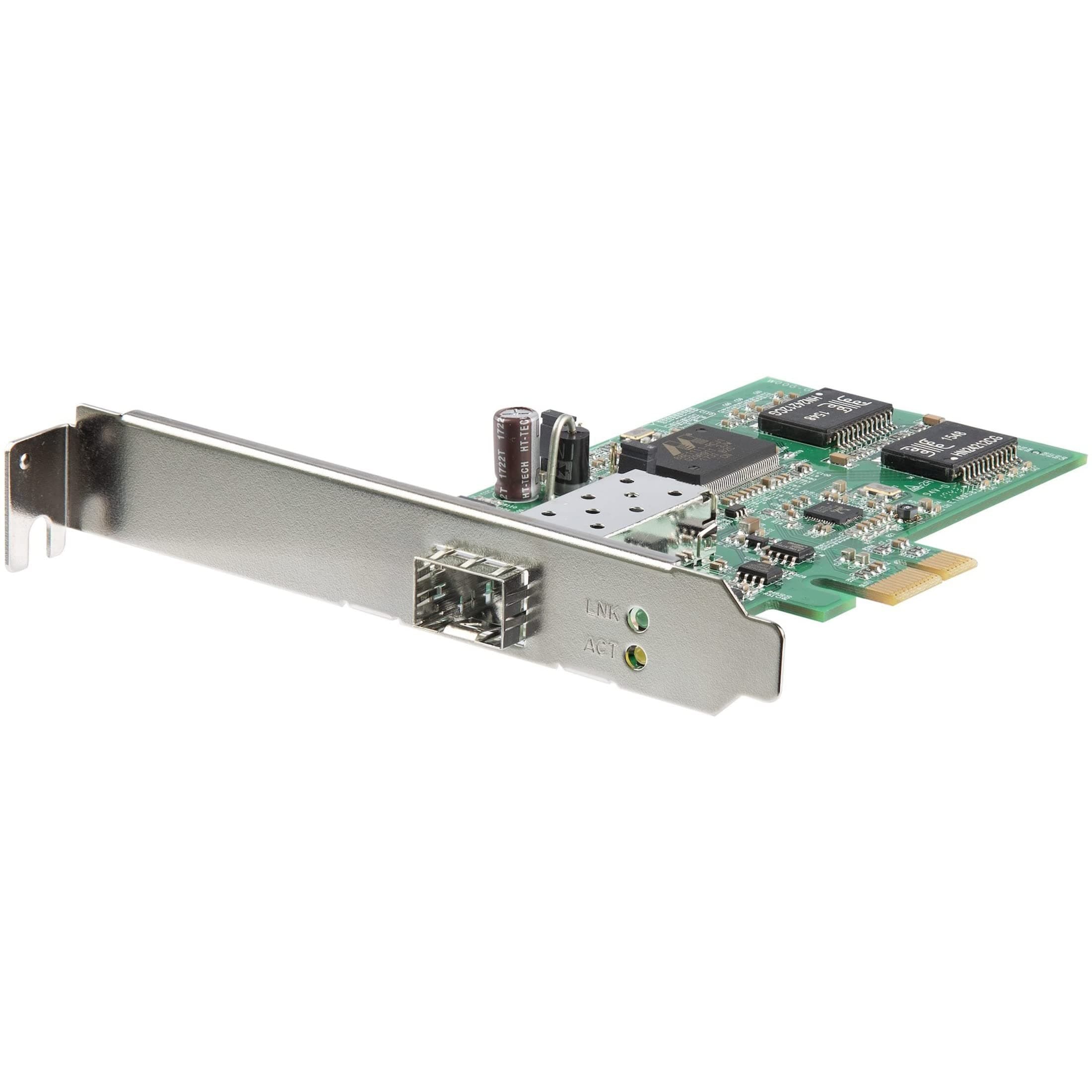 StarTech.com PCI Express Gigabit Ethernet Fiber Network Card w/Open SFP - PCIe GbE SFP Network Card Adapter NIC - Fiber Optic SFP Adapter, TAA (PEX1000SFP2)